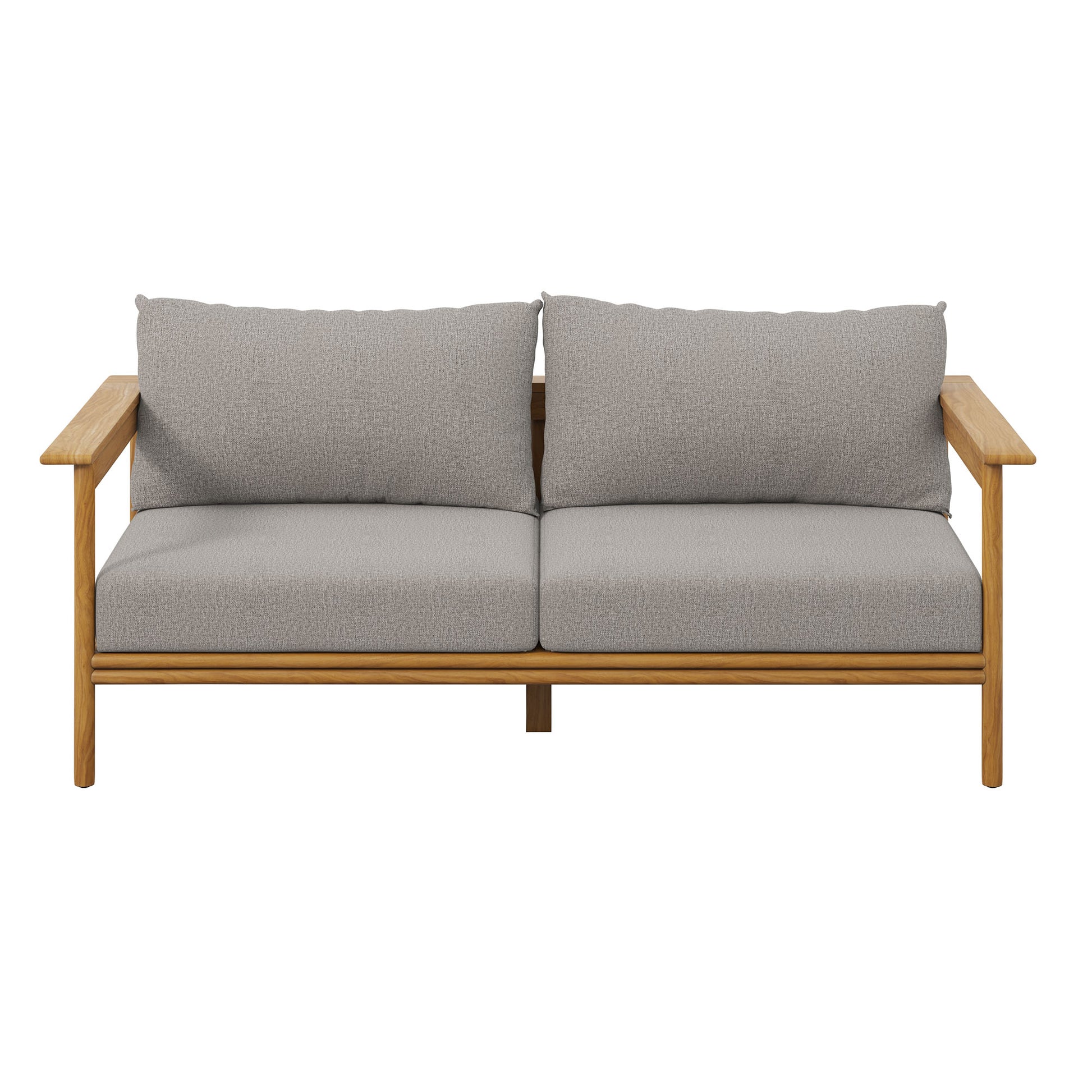Wren Outdoor Patio Teak Wood Sofa by Modway - Best Buy Furniture