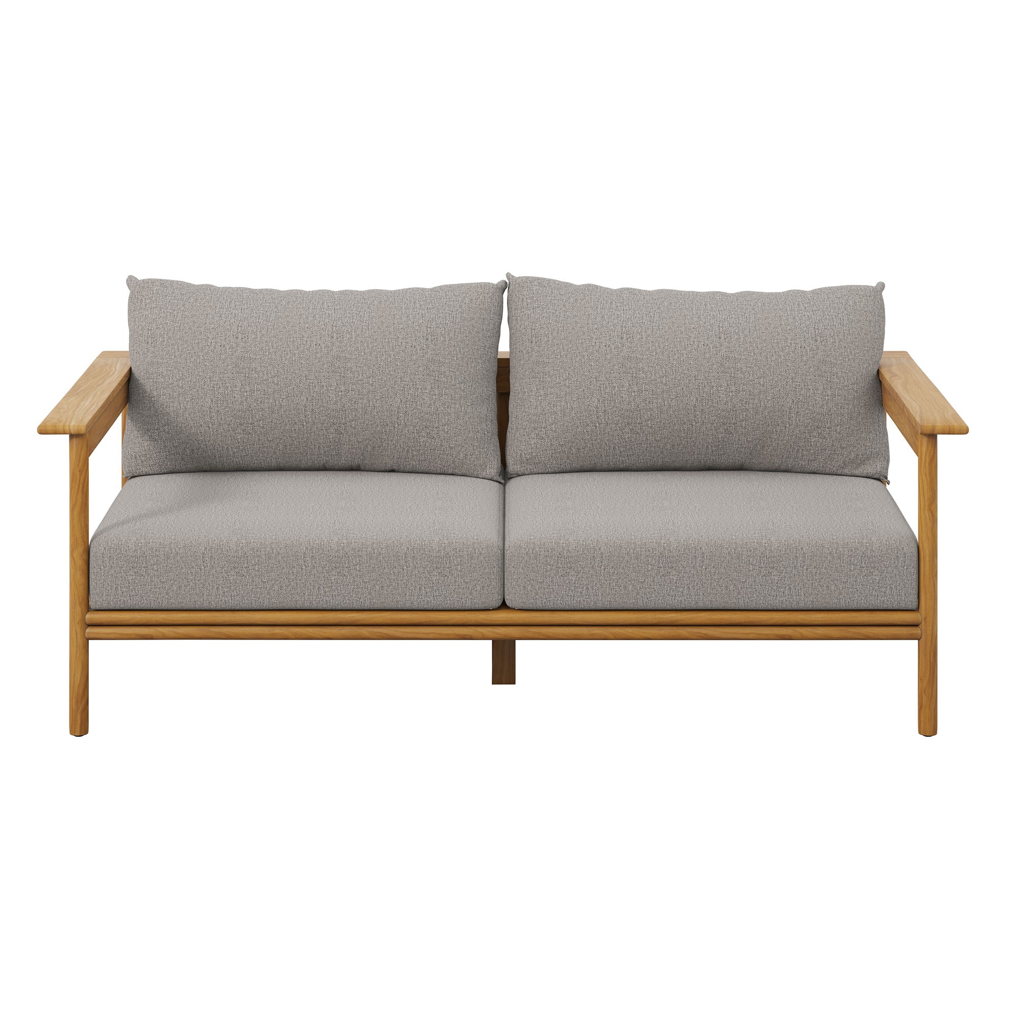Wren Outdoor Patio Teak Wood Sofa by Modway - Best Buy Furniture
