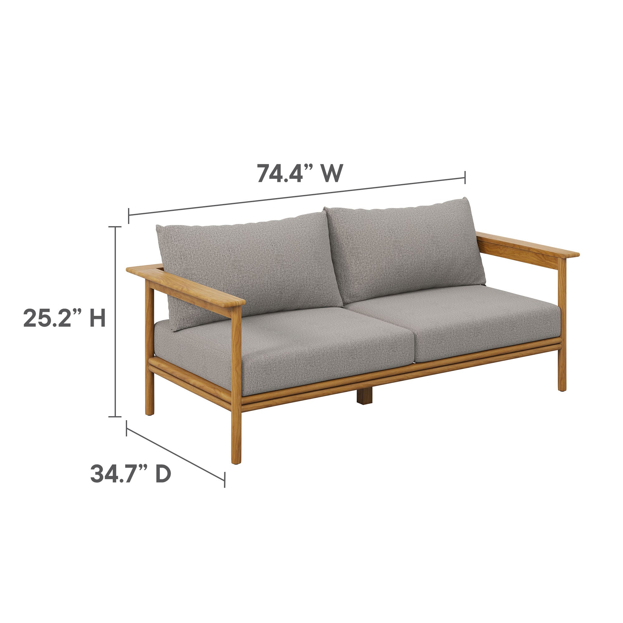 Wren 6-Piece Outdoor Patio Teak Wood Furniture Set by Modway - Best Buy Furniture