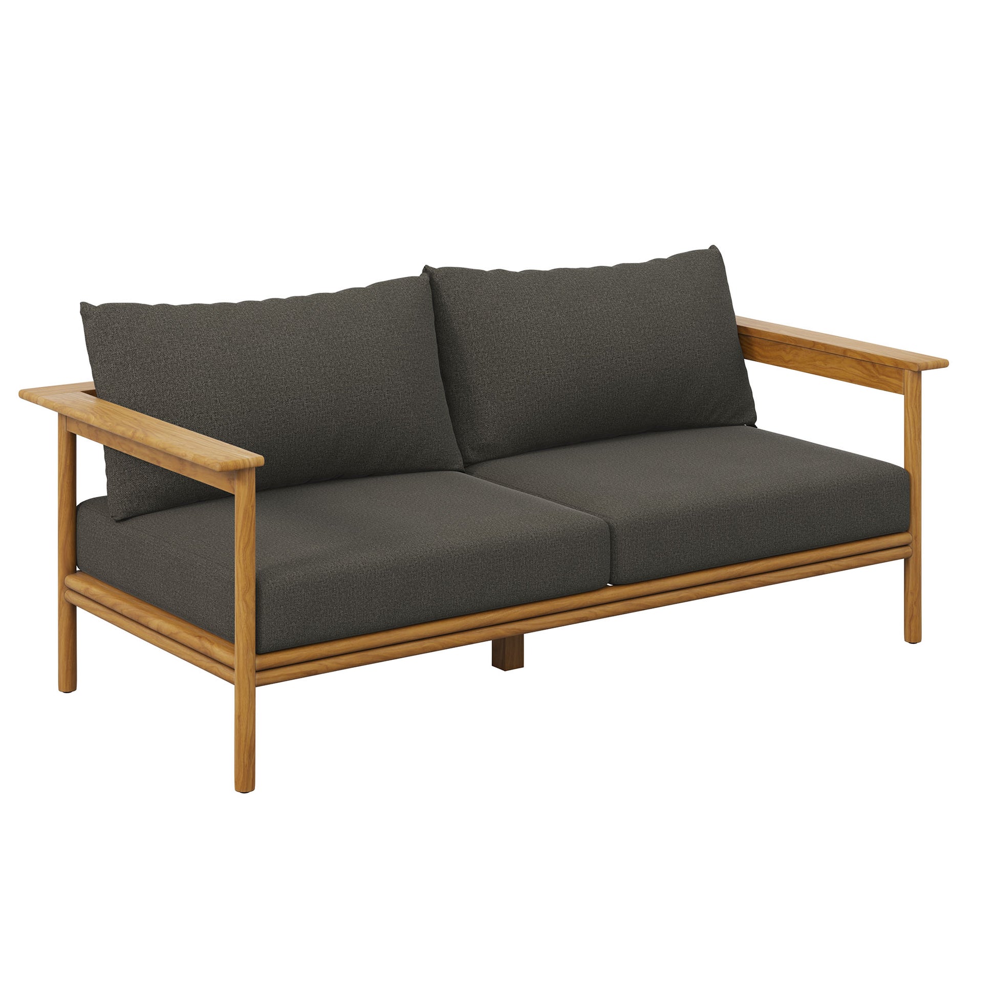 Wren Outdoor Patio Teak Wood Sofa by Modway - Best Buy Furniture
