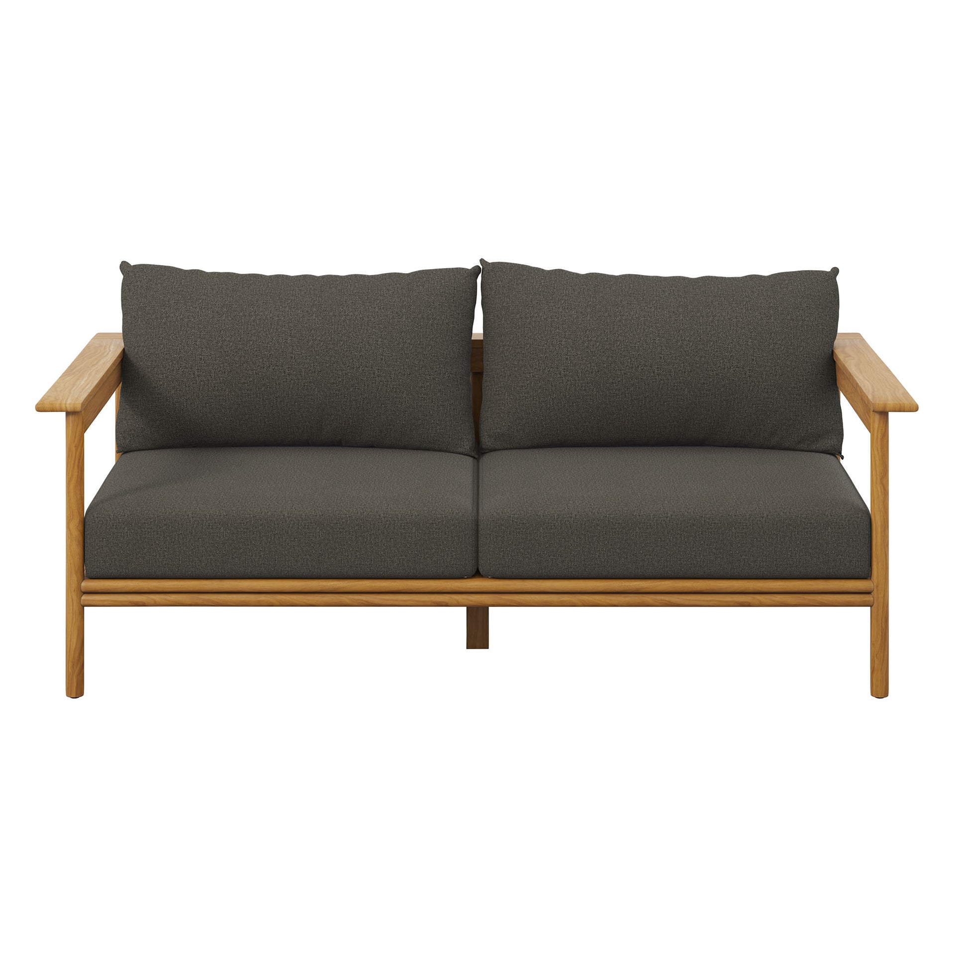 Wren Outdoor Patio Teak Wood Sofa by Modway - Best Buy Furniture