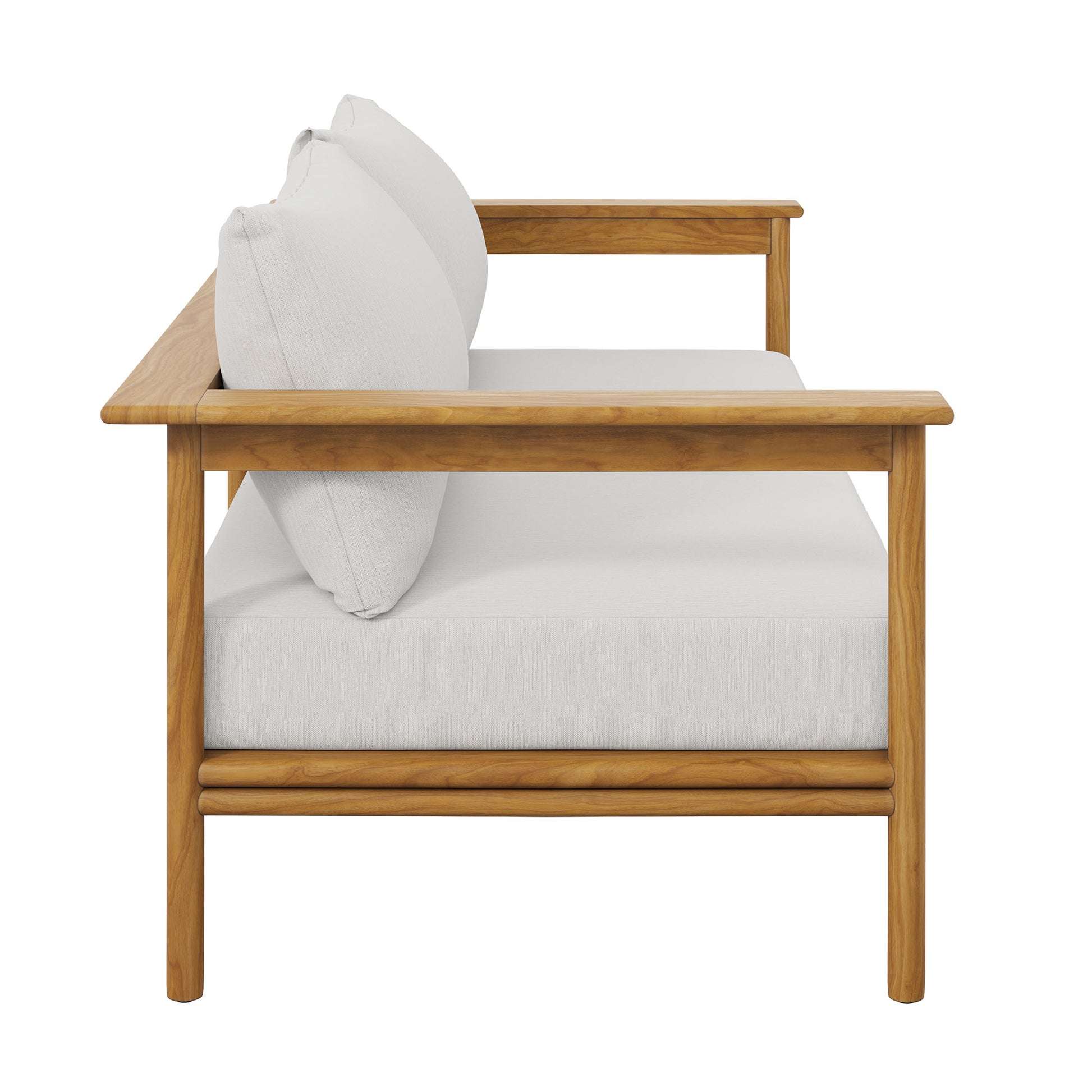 Wren Outdoor Patio Teak Wood Sofa by Modway - Best Buy Furniture