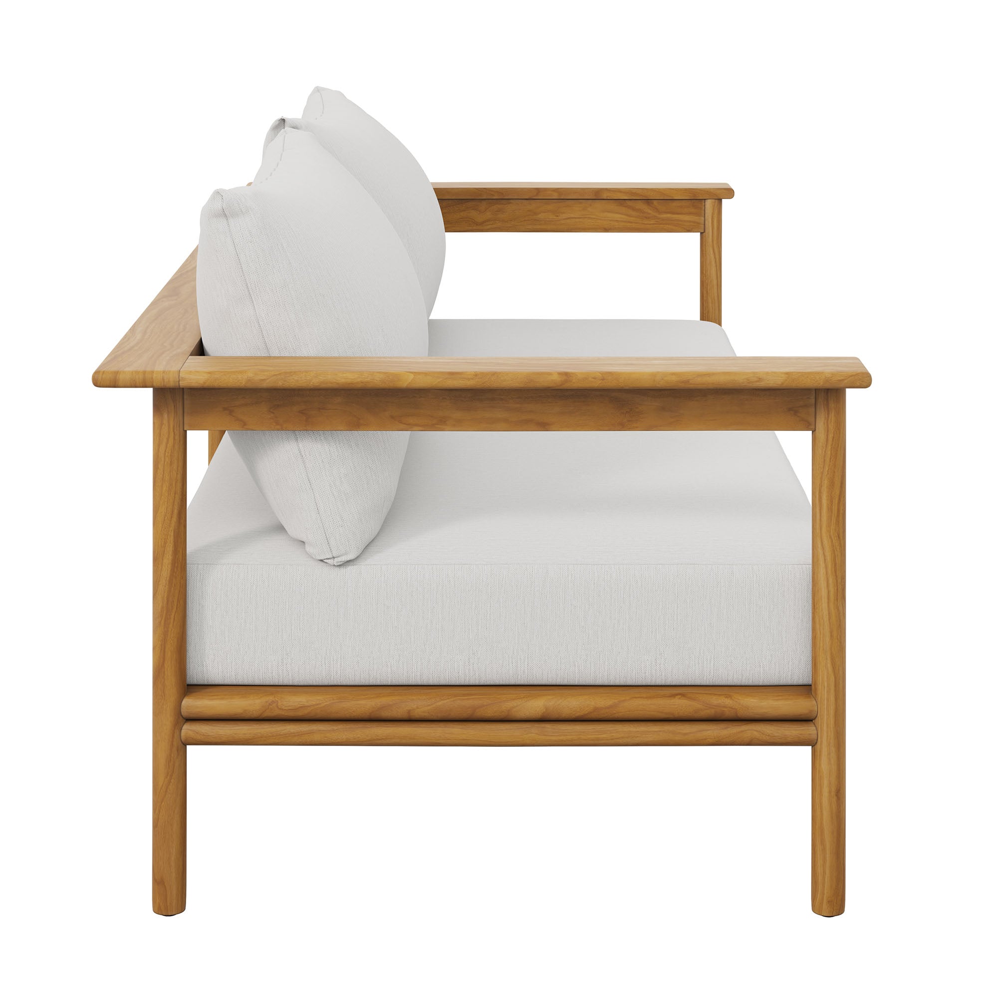 Wren Outdoor Patio Teak Wood Sofa by Modway - Best Buy Furniture
