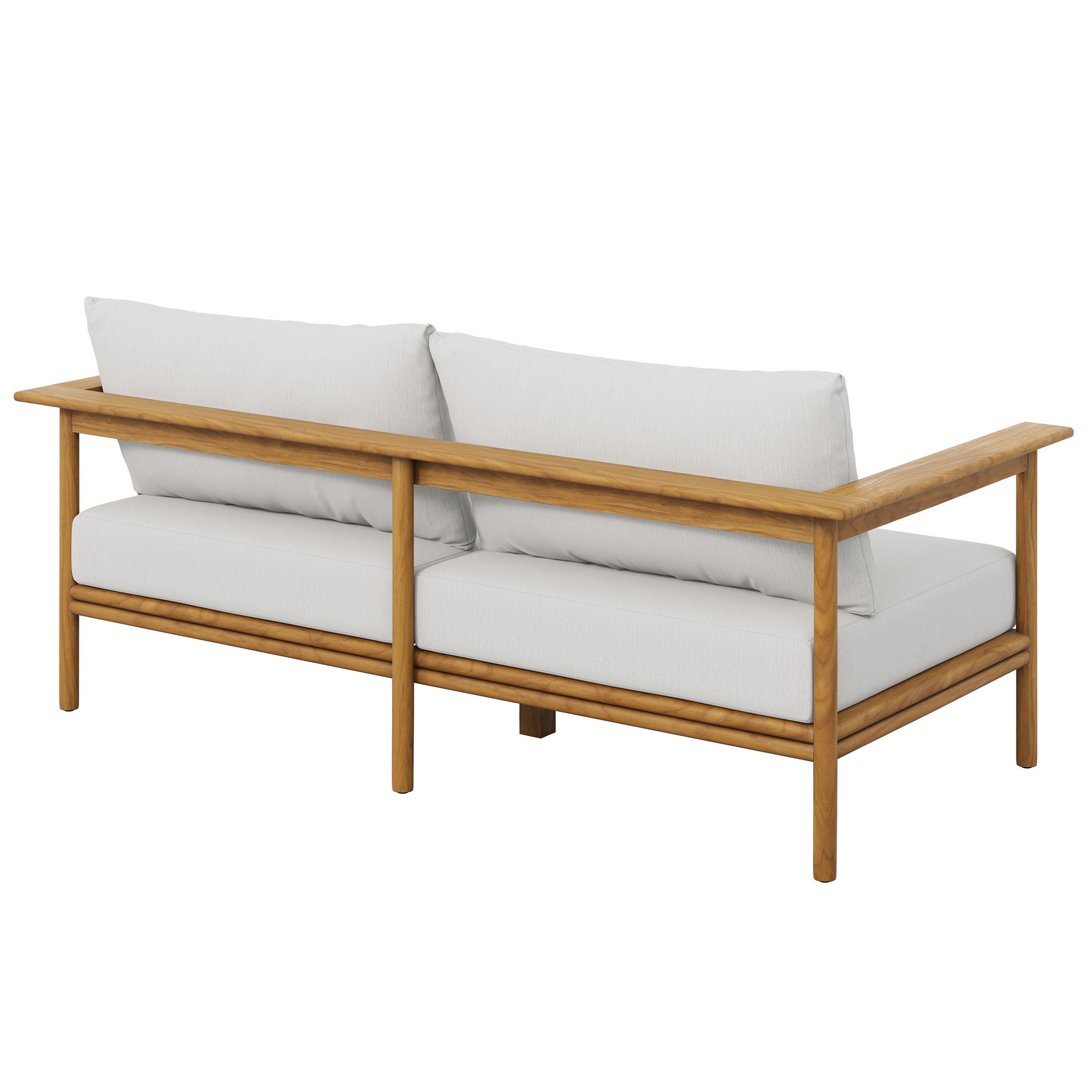 Wren Outdoor Patio Teak Wood Sofa by Modway - Best Buy Furniture