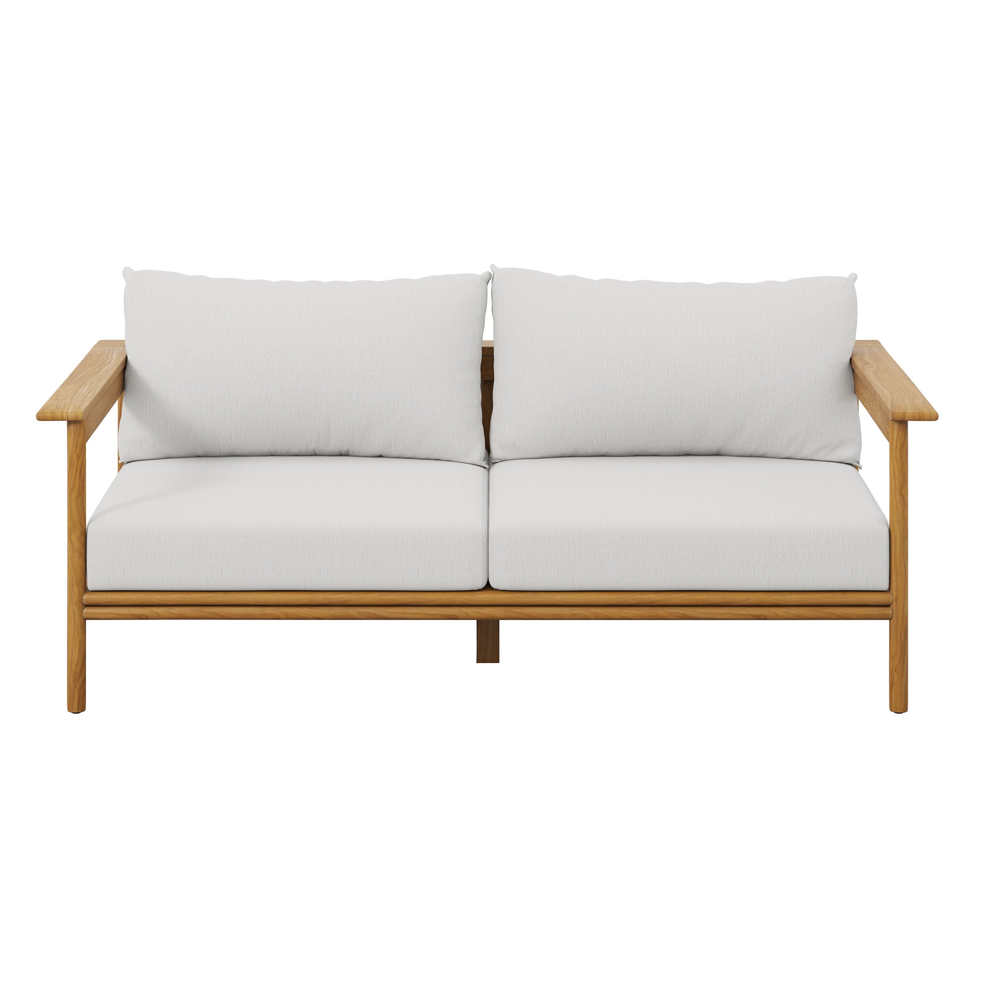Wren Outdoor Patio Teak Wood Sofa by Modway - Best Buy Furniture