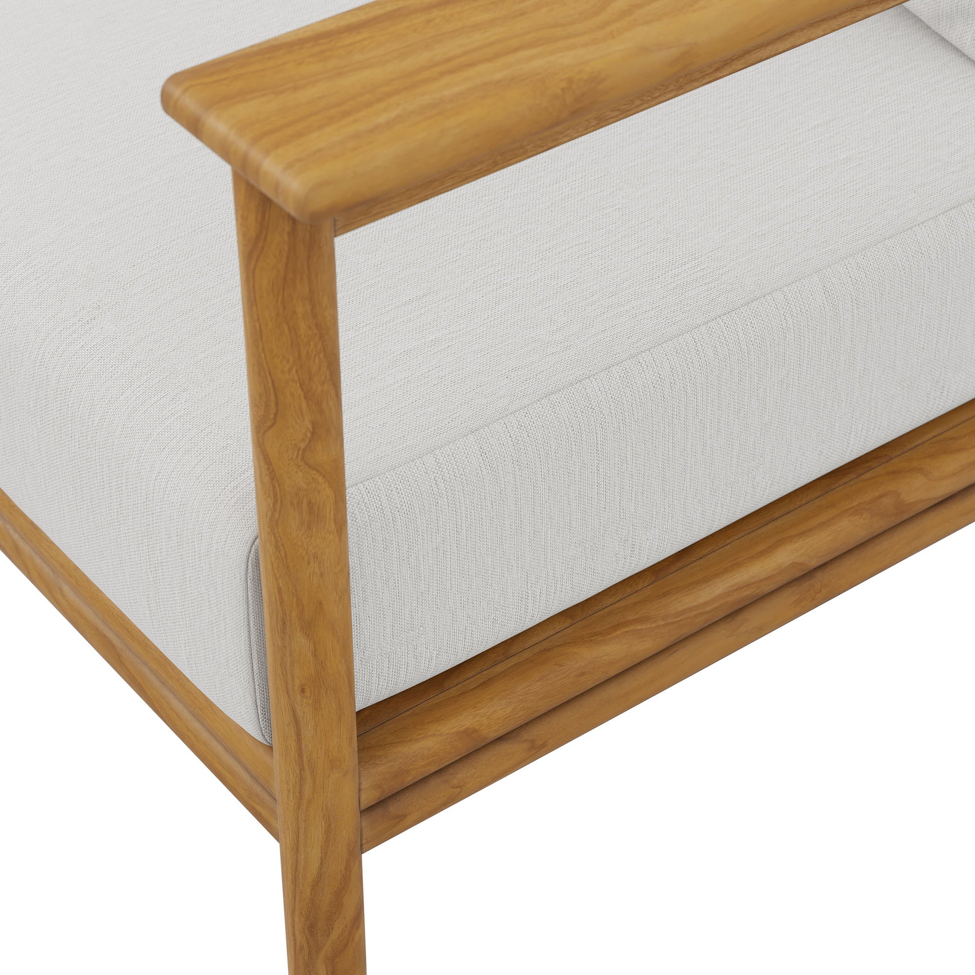 Wren Outdoor Patio Teak Wood Sofa by Modway - Best Buy Furniture