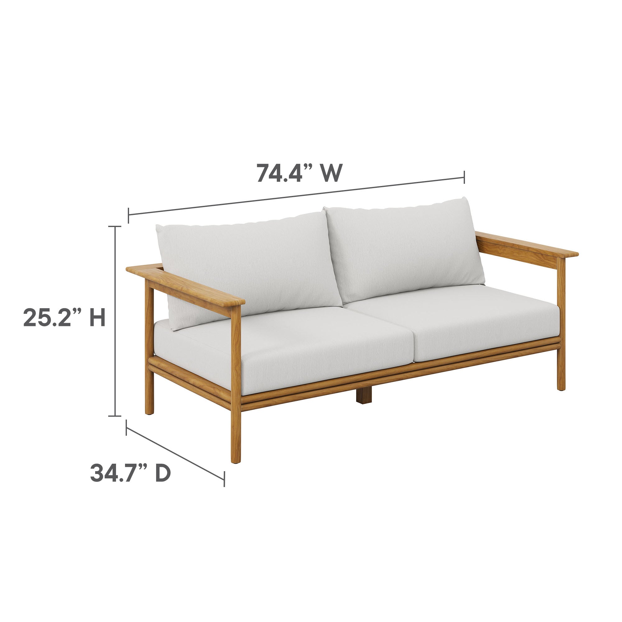 Wren 4-Piece Outdoor Patio Teak Wood Furniture Set by Modway - Best Buy Furniture