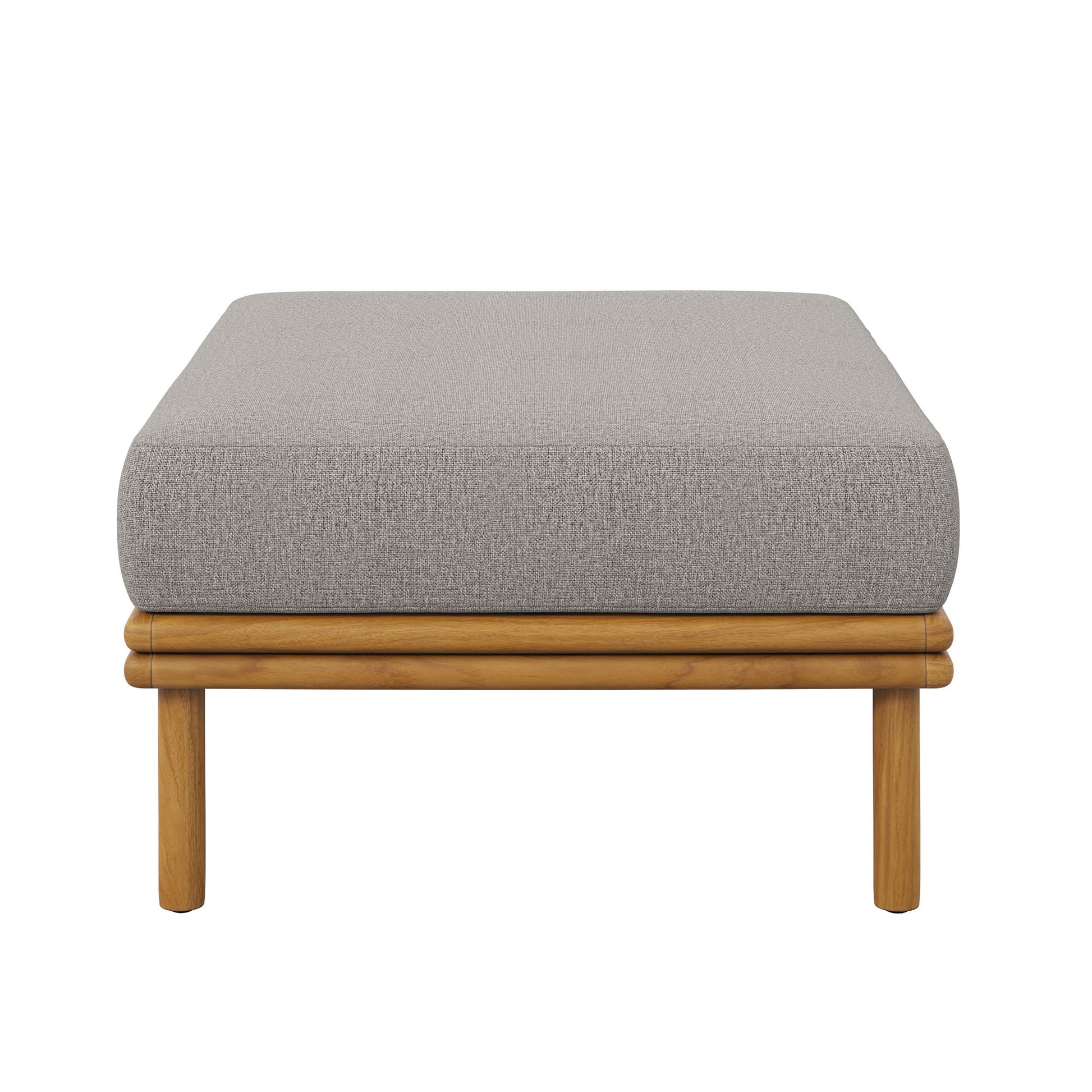 Wren Outdoor Patio Teak Wood Ottoman by Modway - Best Buy Furniture