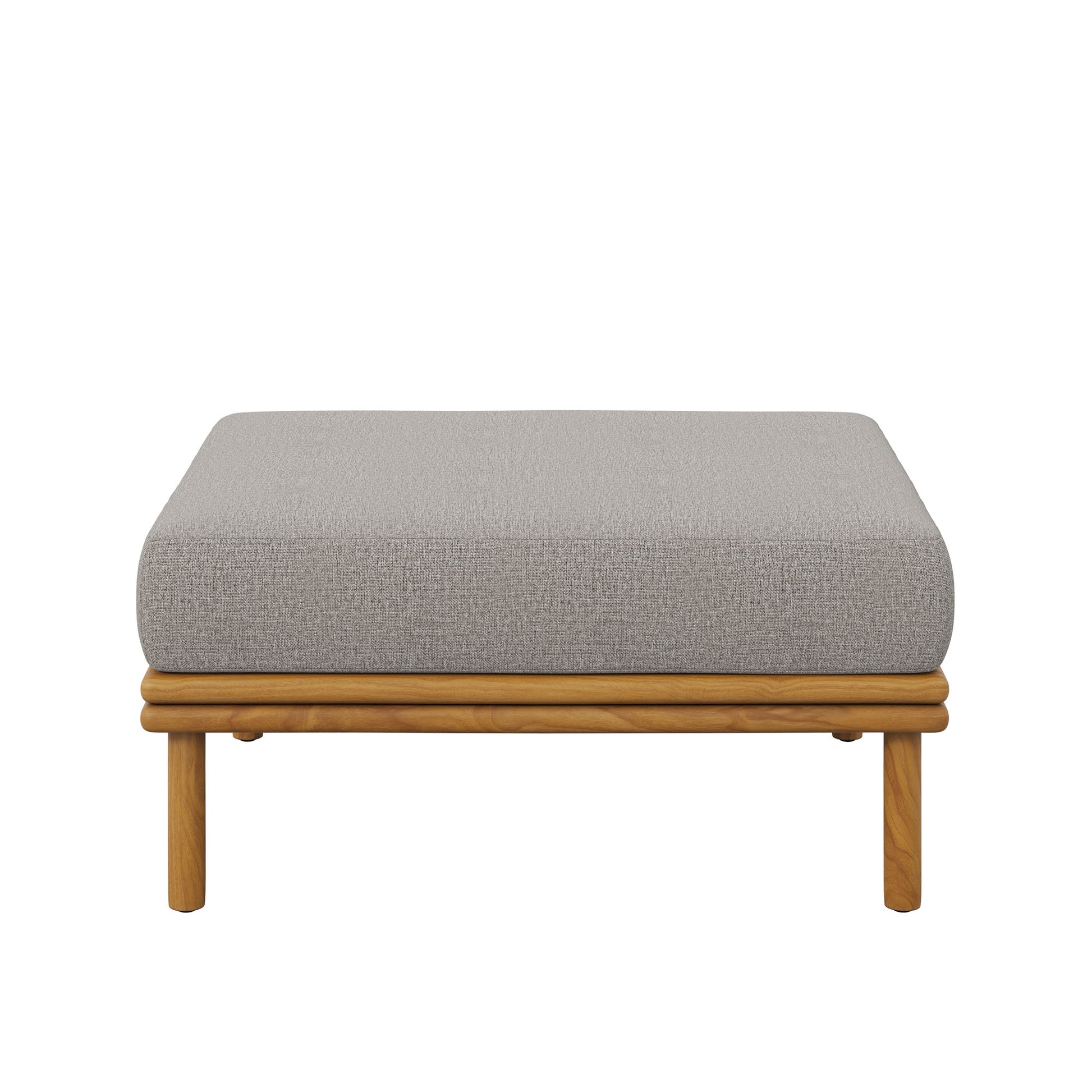 Wren Outdoor Patio Teak Wood Ottoman by Modway - Best Buy Furniture