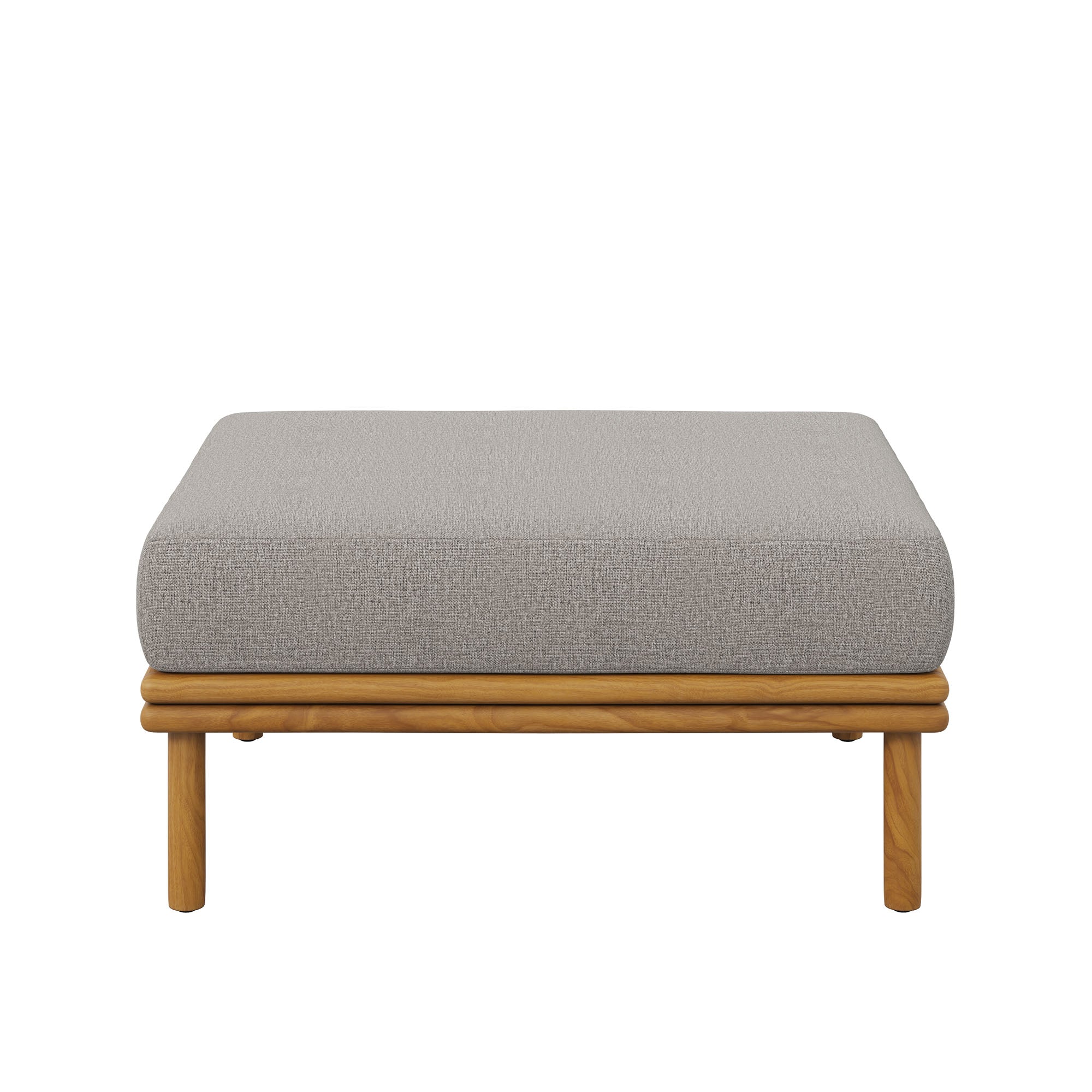 Wren Outdoor Patio Teak Wood Ottoman by Modway - Best Buy Furniture