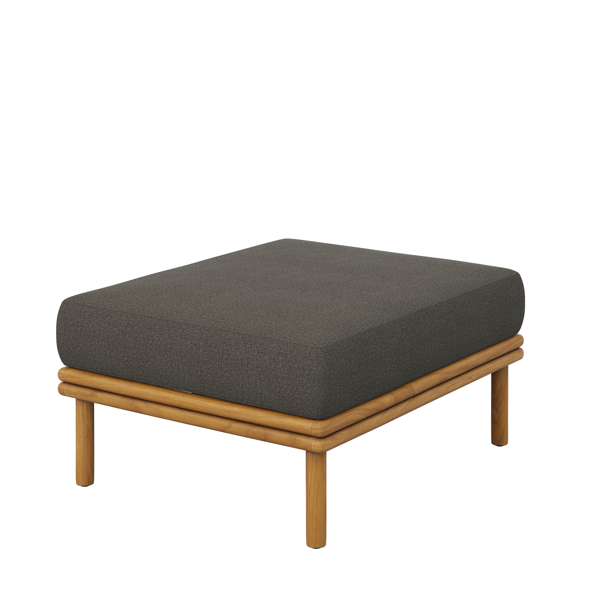 Wren Outdoor Patio Teak Wood Ottoman by Modway - Best Buy Furniture