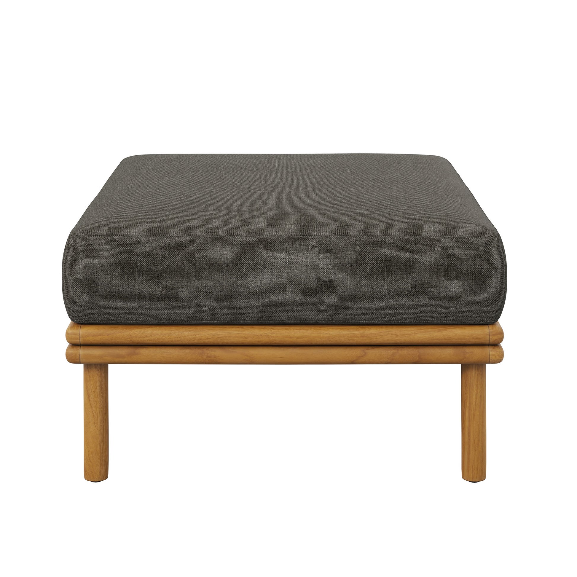 Wren Outdoor Patio Teak Wood Ottoman by Modway - Best Buy Furniture