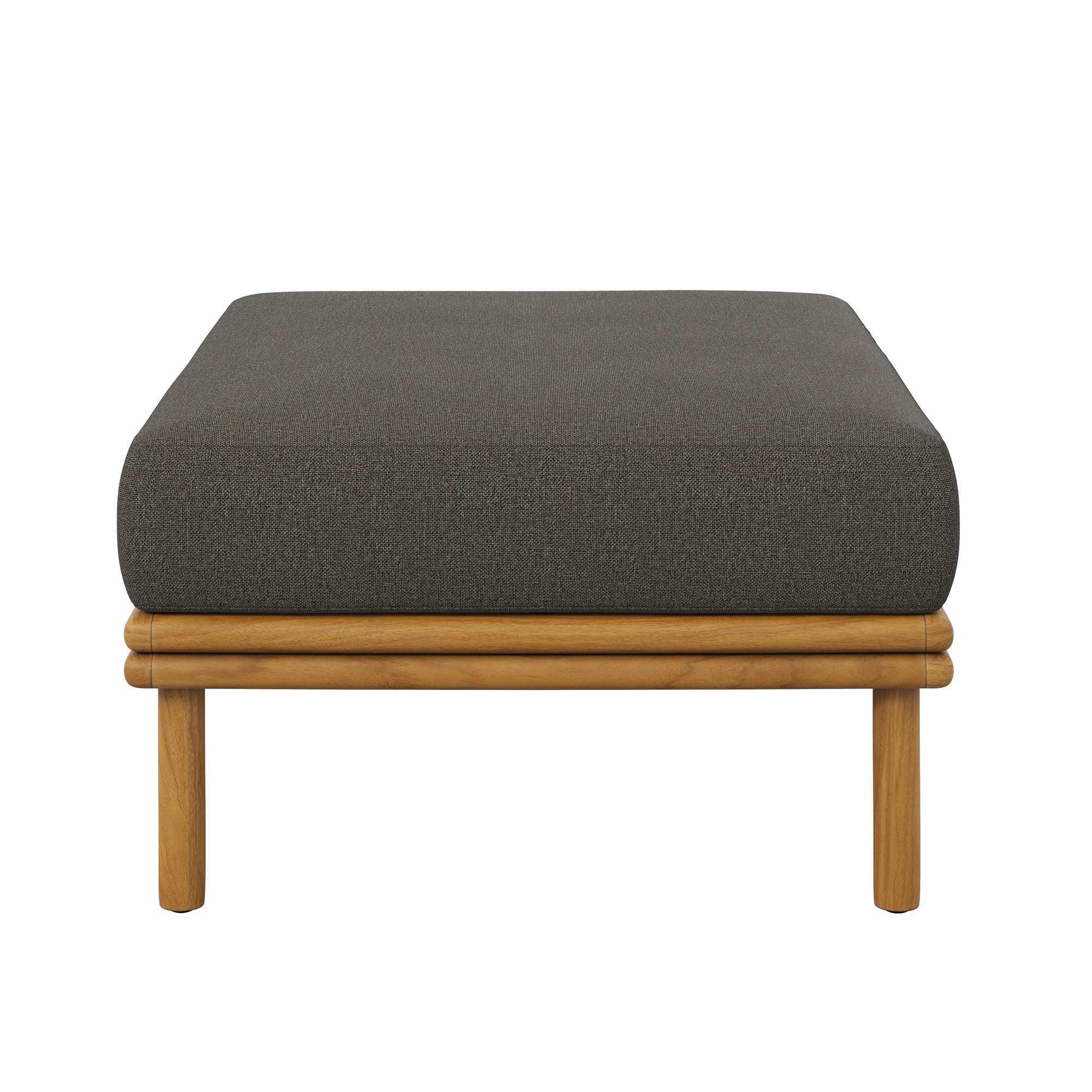 Wren Outdoor Patio Teak Wood Ottoman by Modway - Best Buy Furniture