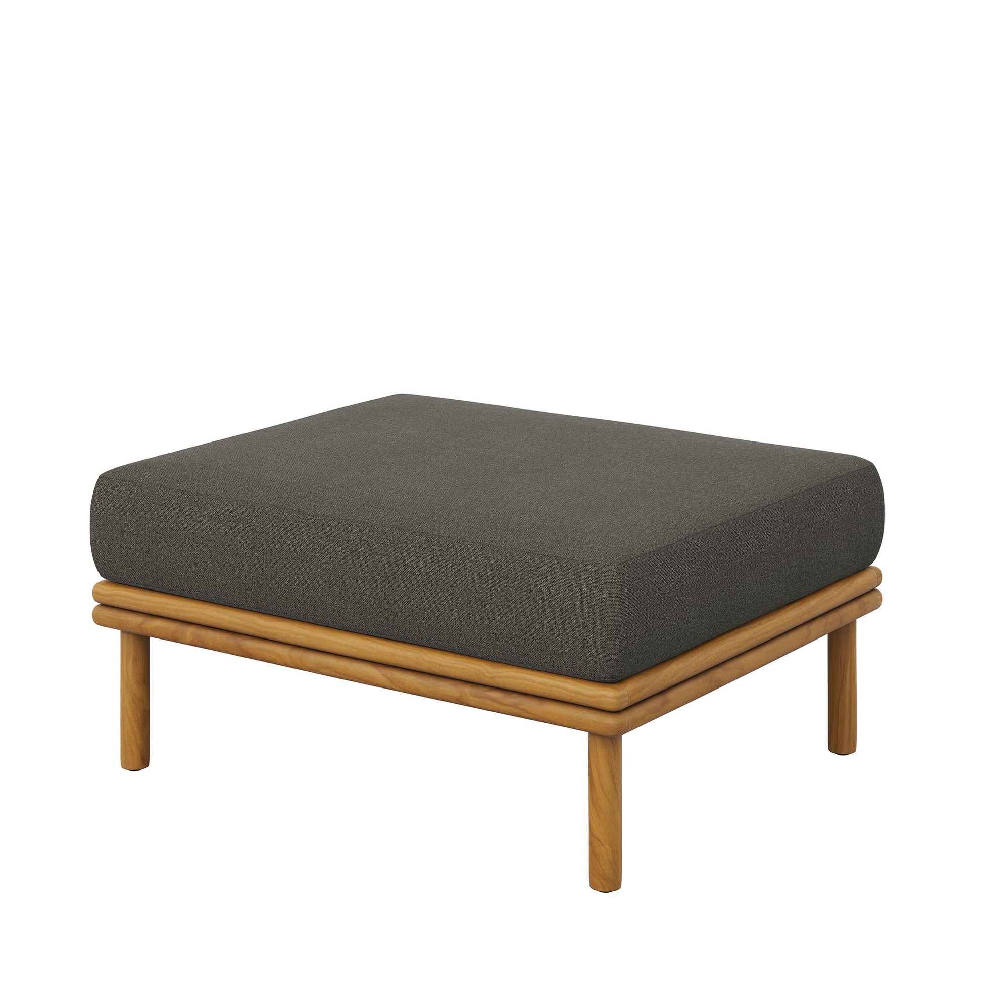 Wren Outdoor Patio Teak Wood Ottoman by Modway - Best Buy Furniture