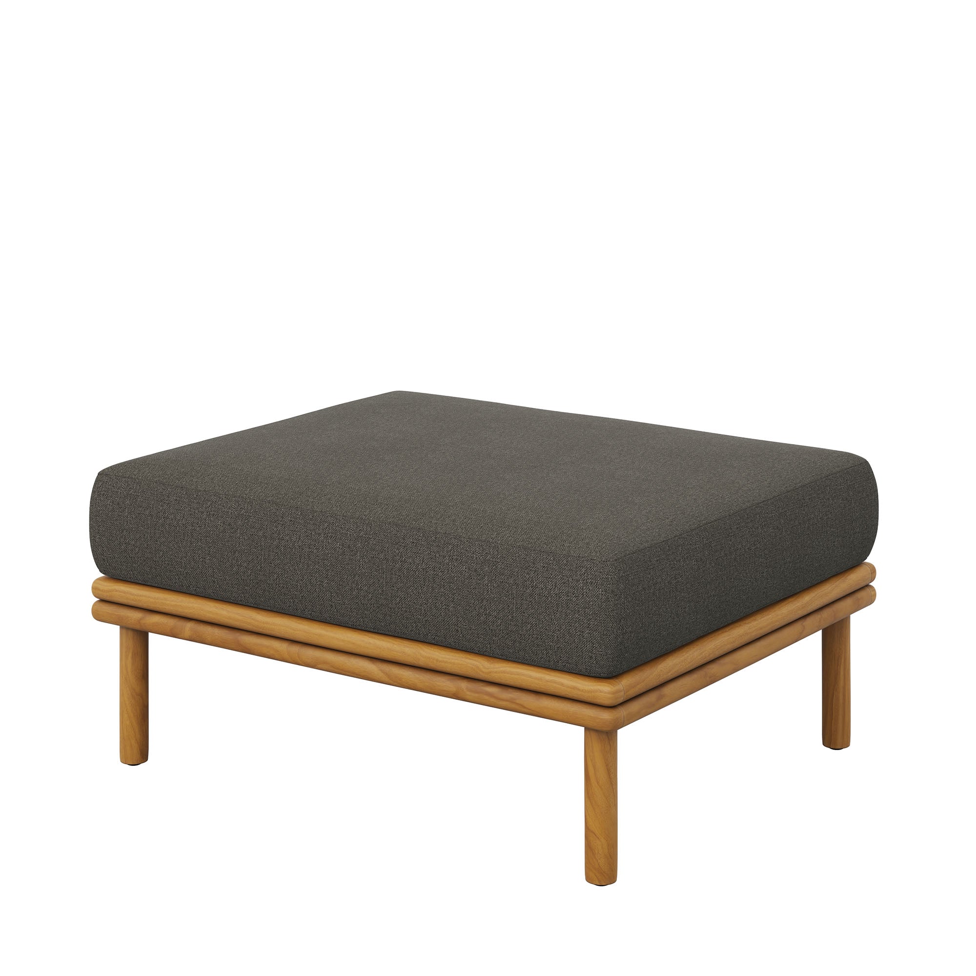 Wren Outdoor Patio Teak Wood Ottoman by Modway - Best Buy Furniture