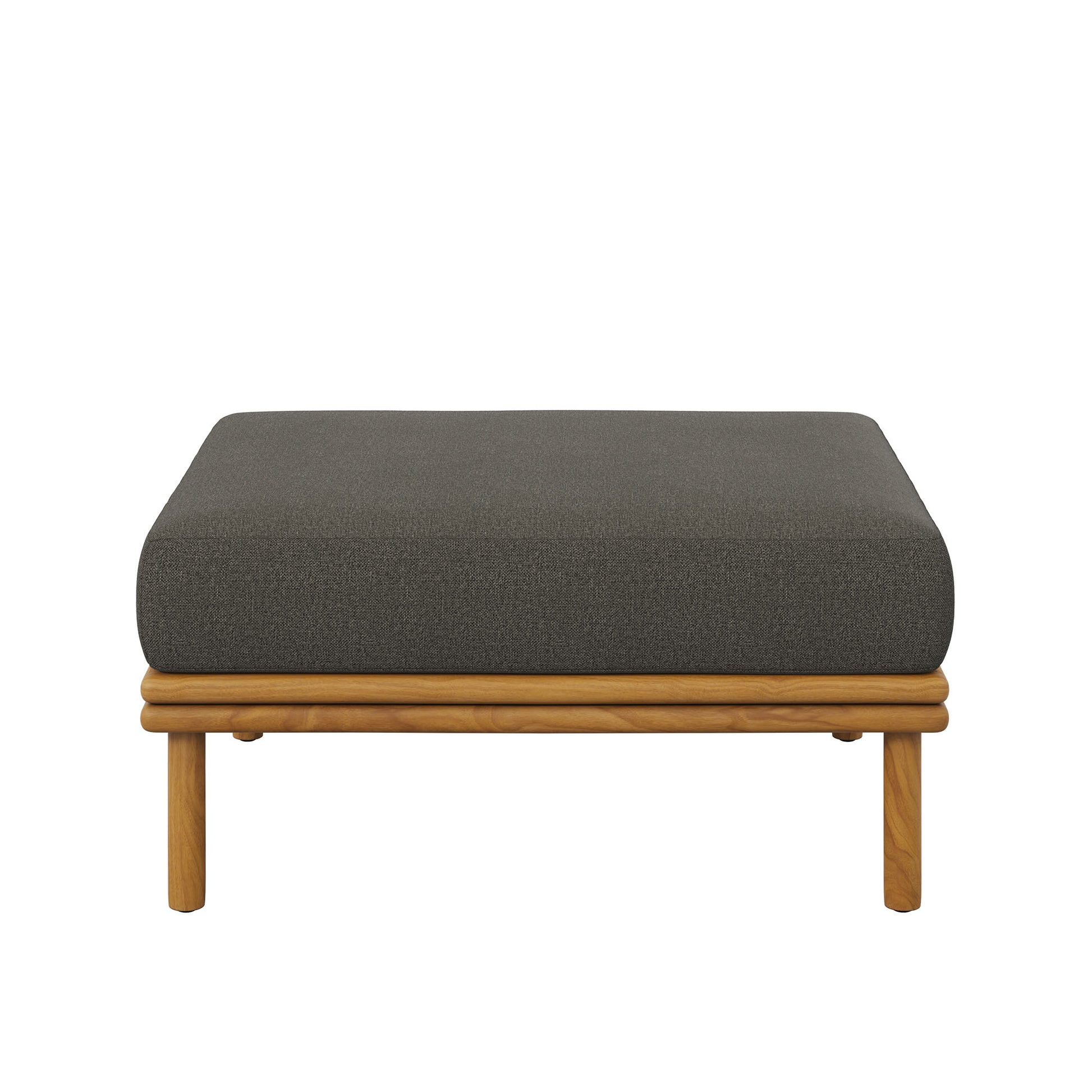 Wren Outdoor Patio Teak Wood Ottoman by Modway - Best Buy Furniture