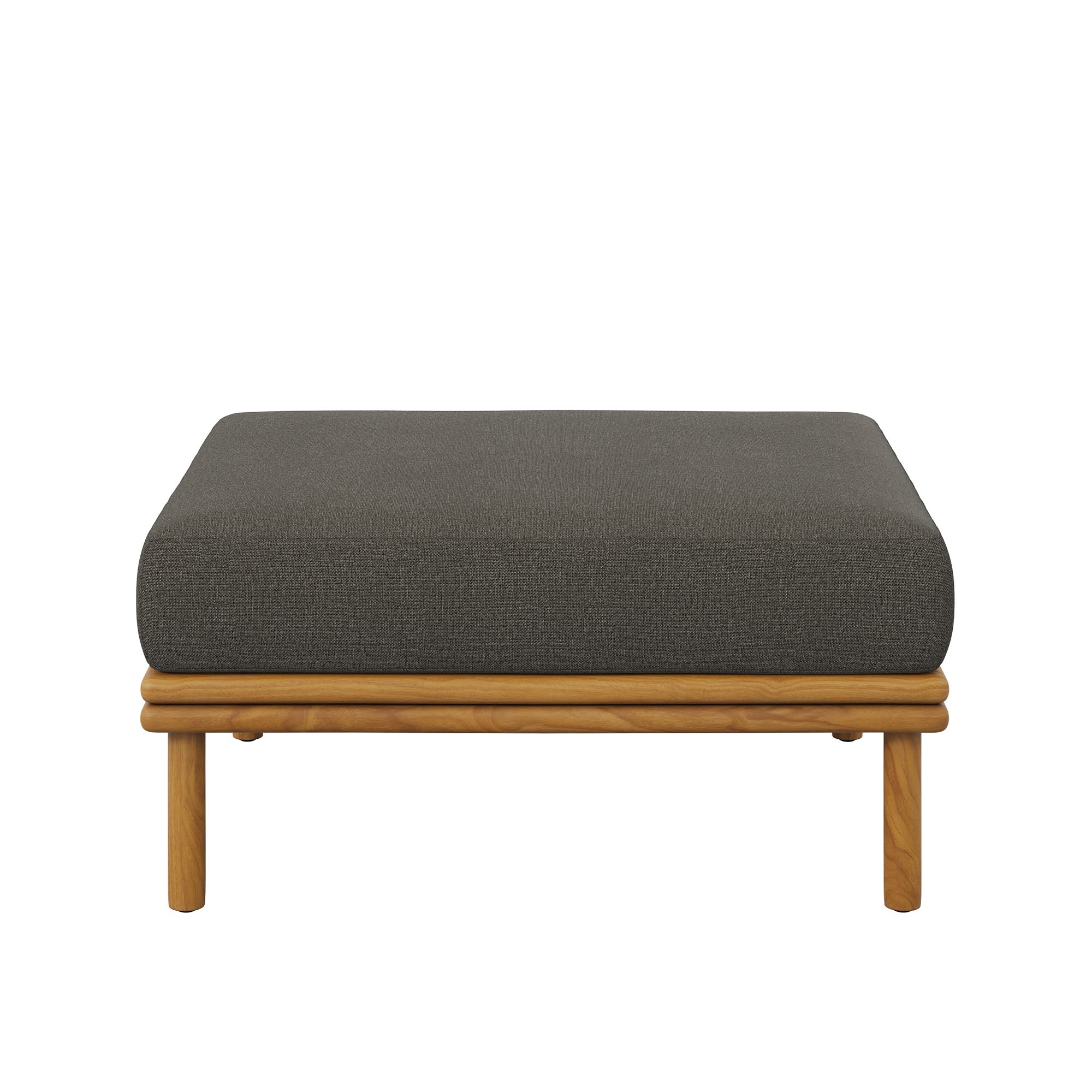 Wren Outdoor Patio Teak Wood Ottoman by Modway - Best Buy Furniture