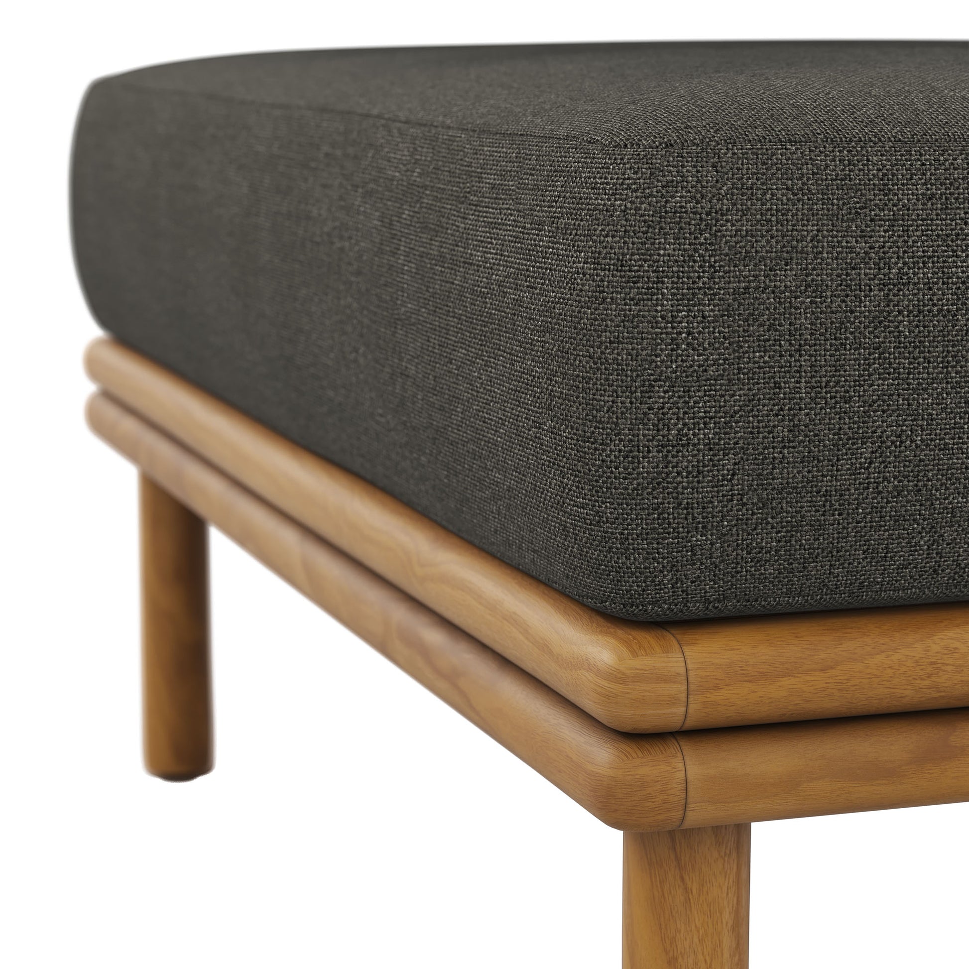 Wren Outdoor Patio Teak Wood Ottoman by Modway - Best Buy Furniture