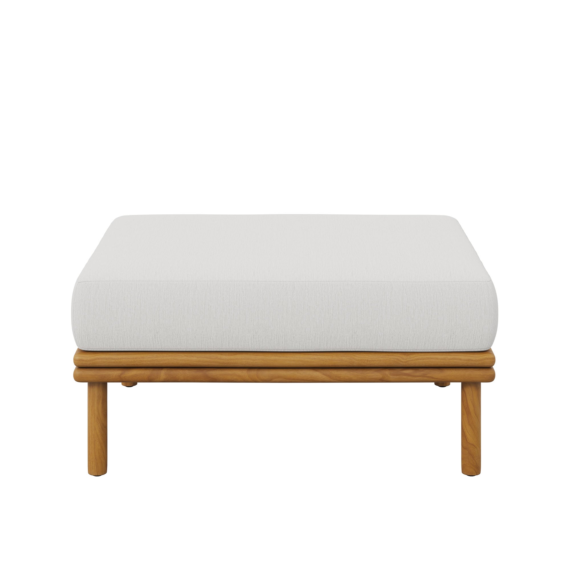 Wren Outdoor Patio Teak Wood Ottoman by Modway - Best Buy Furniture
