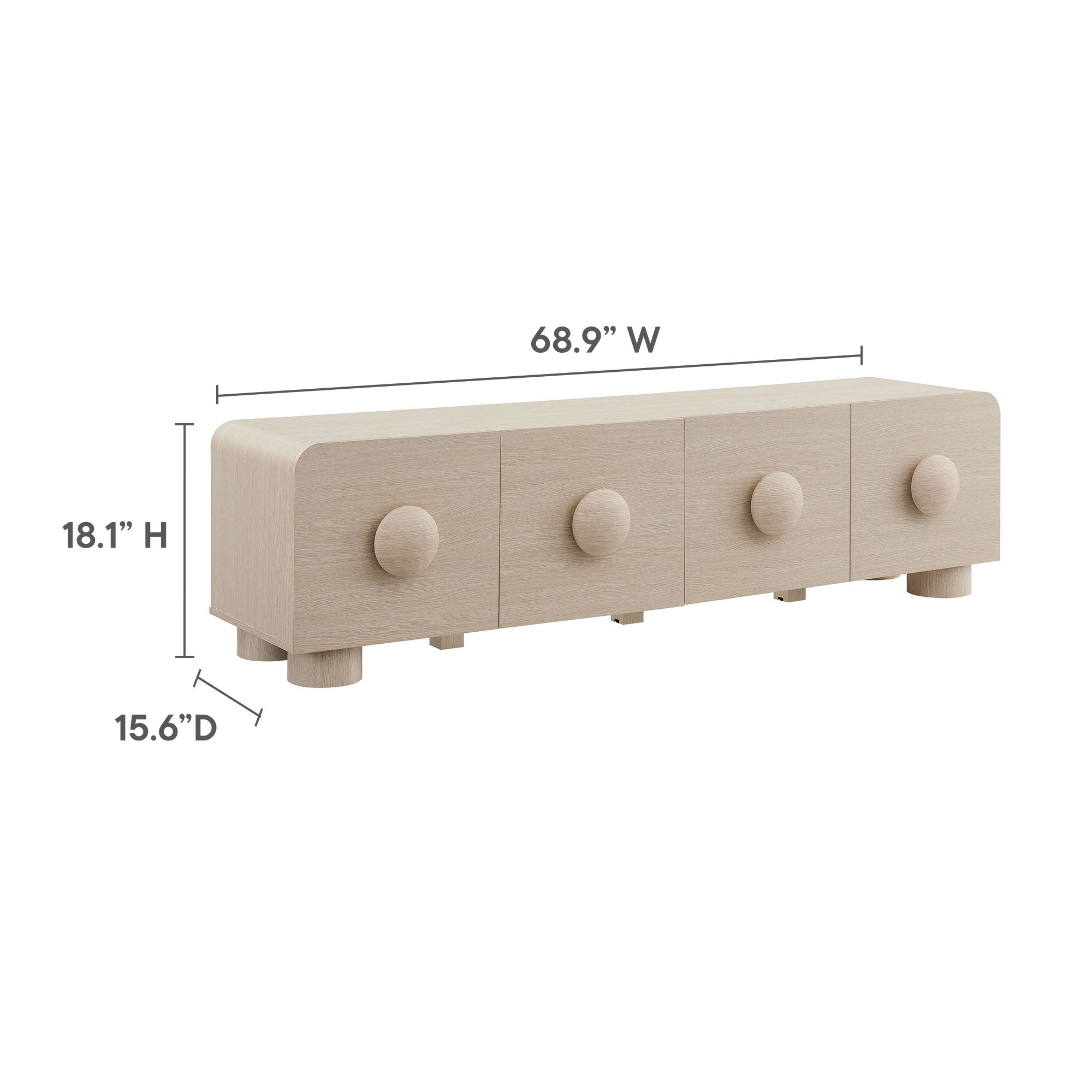 Sonnet 69" Low Profile TV Stand by Modway - Best Buy Furniture