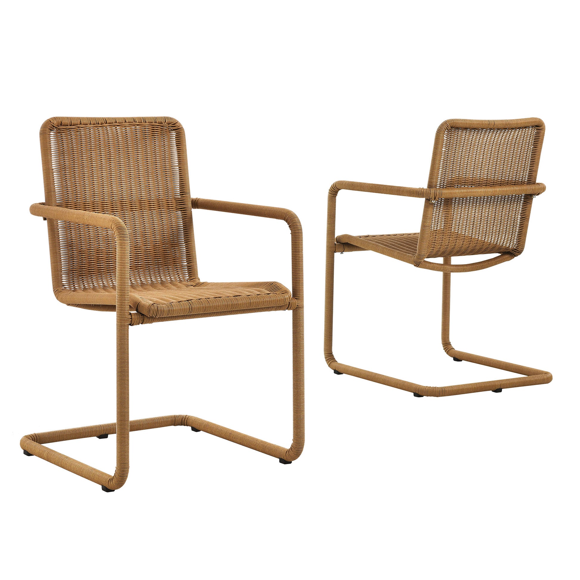 Abacus Outdoor Patio Wicker Dining Chairs Set of 2 by Modway - Best Buy Furniture