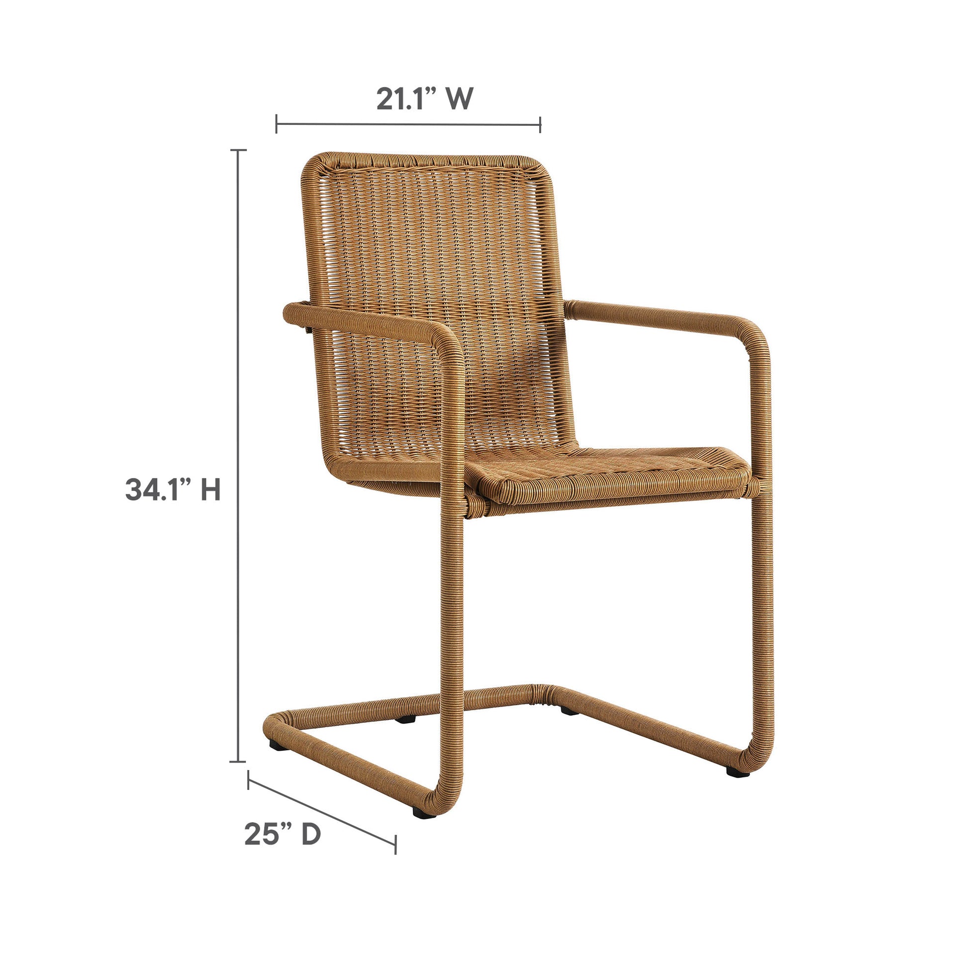 Abacus Outdoor Patio Wicker Dining Chairs Set of 2 by Modway - Best Buy Furniture