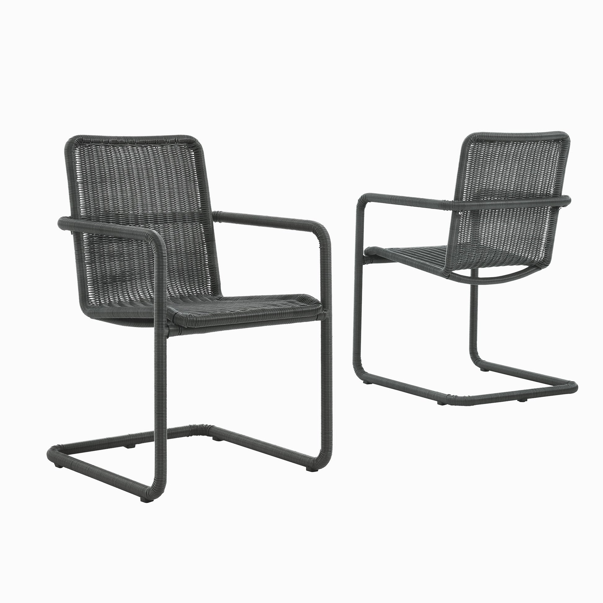 Abacus Outdoor Patio Wicker Dining Chairs Set of 2 by Modway - Best Buy Furniture