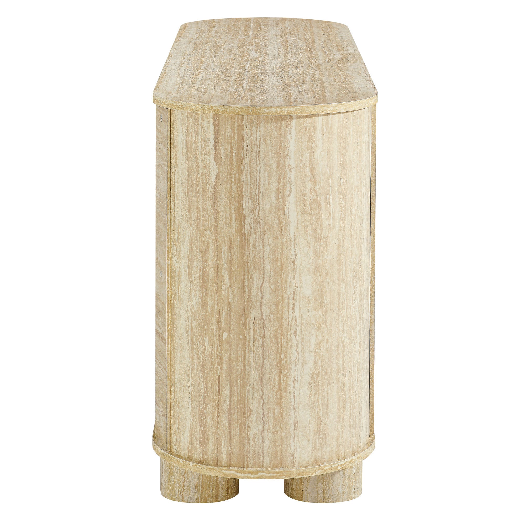 Overture 63� Oval Faux Travertine Sideboard by Modway - Best Buy Furniture