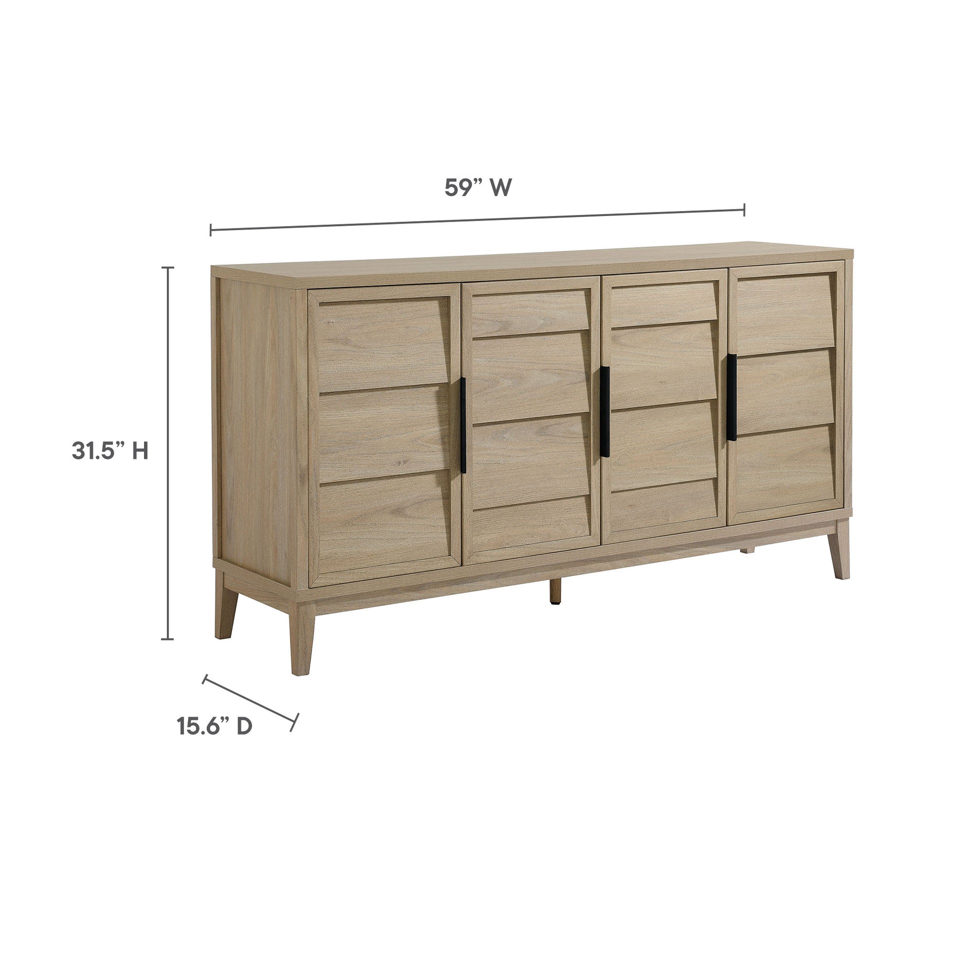 Sinya 4-Door Sideboard by Modway - Best Buy Furniture