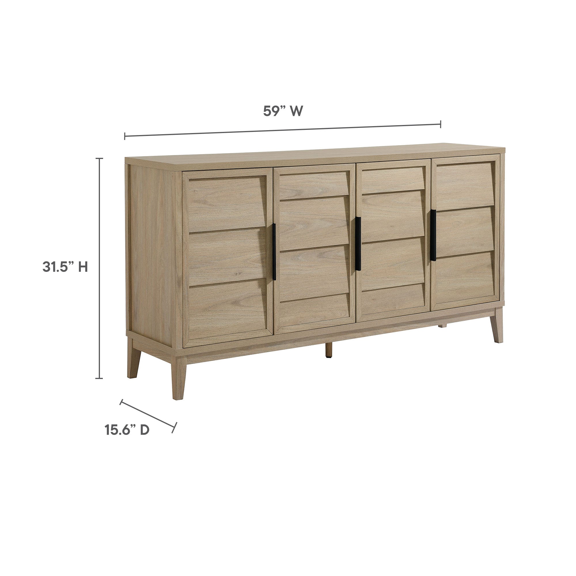 Sinya 4-Door Sideboard by Modway - Best Buy Furniture