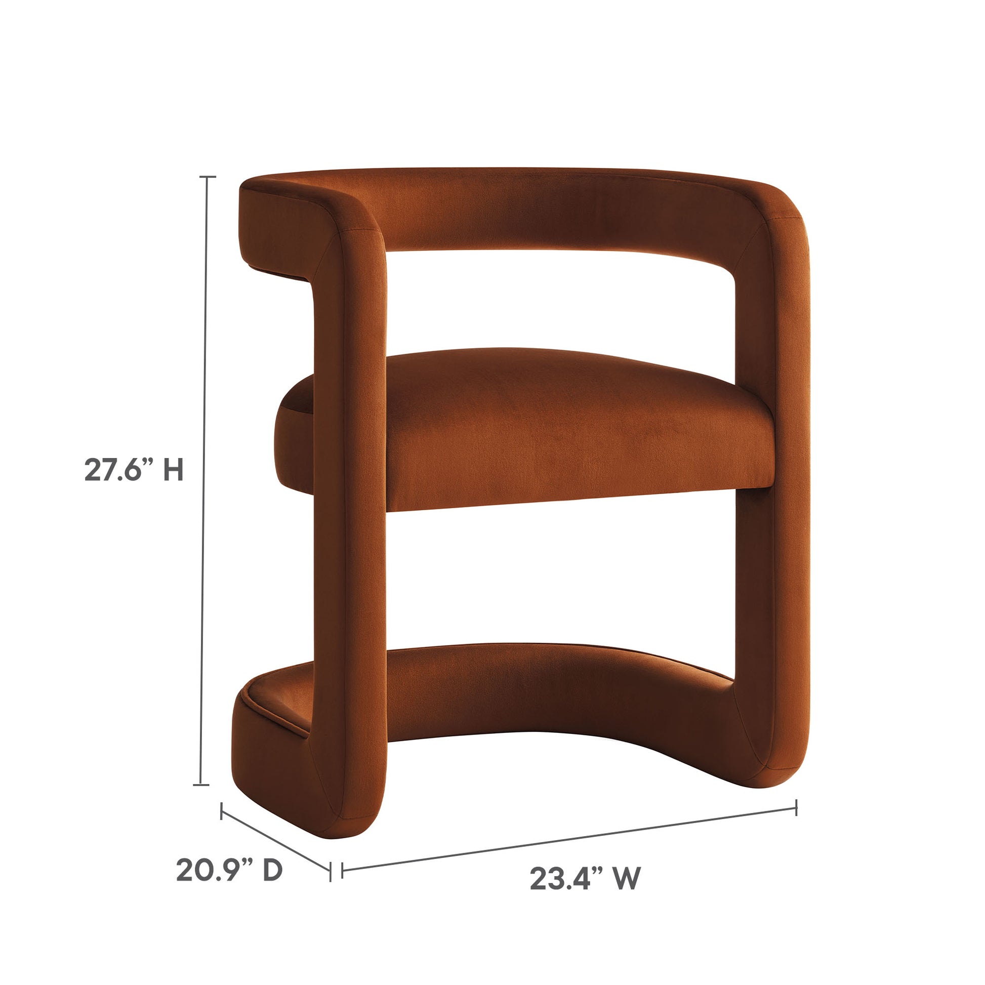 Winslow Barrel Performance Velvet Dining Chair by Modway - Best Buy Furniture