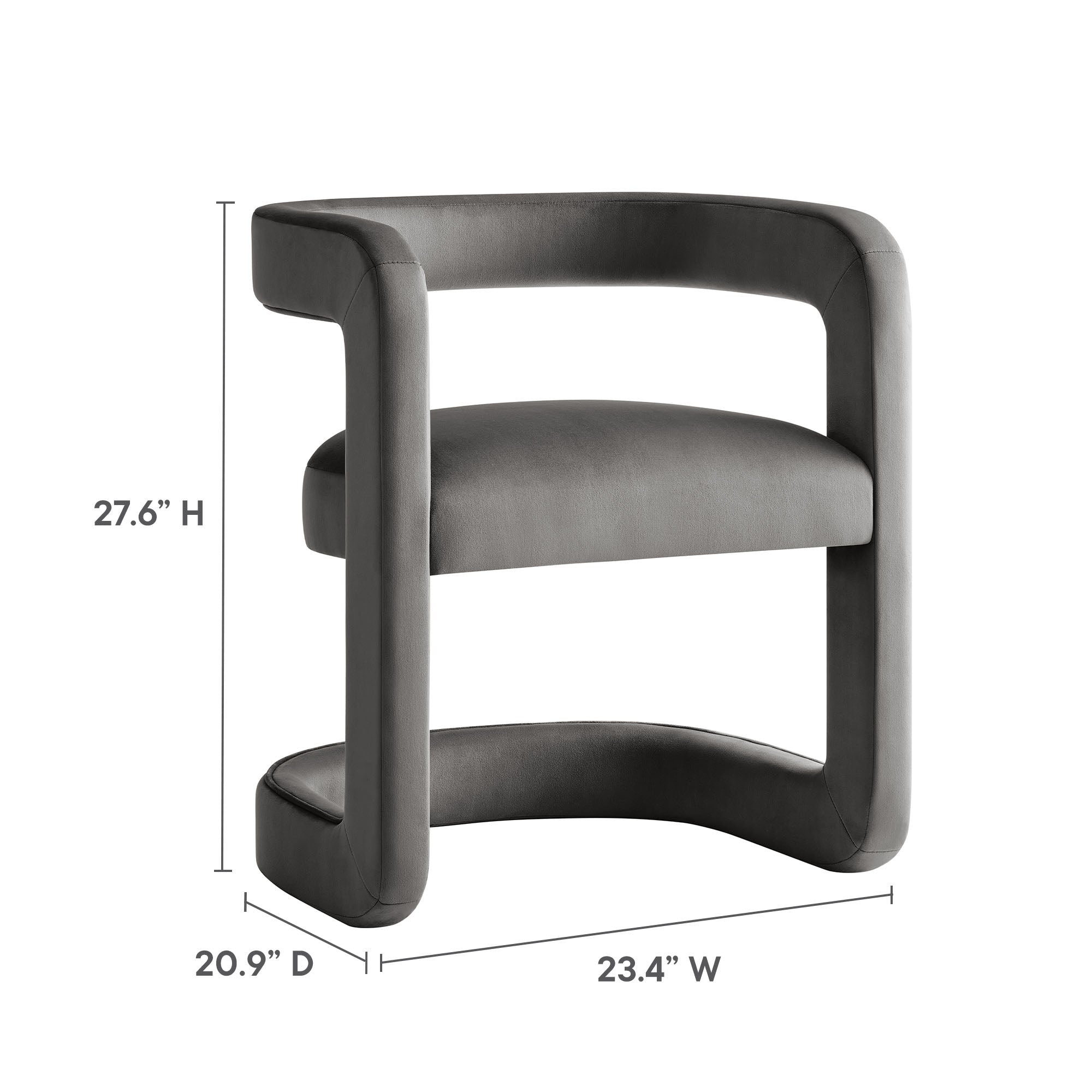 Winslow Barrel Performance Velvet Dining Chair by Modway - Best Buy Furniture