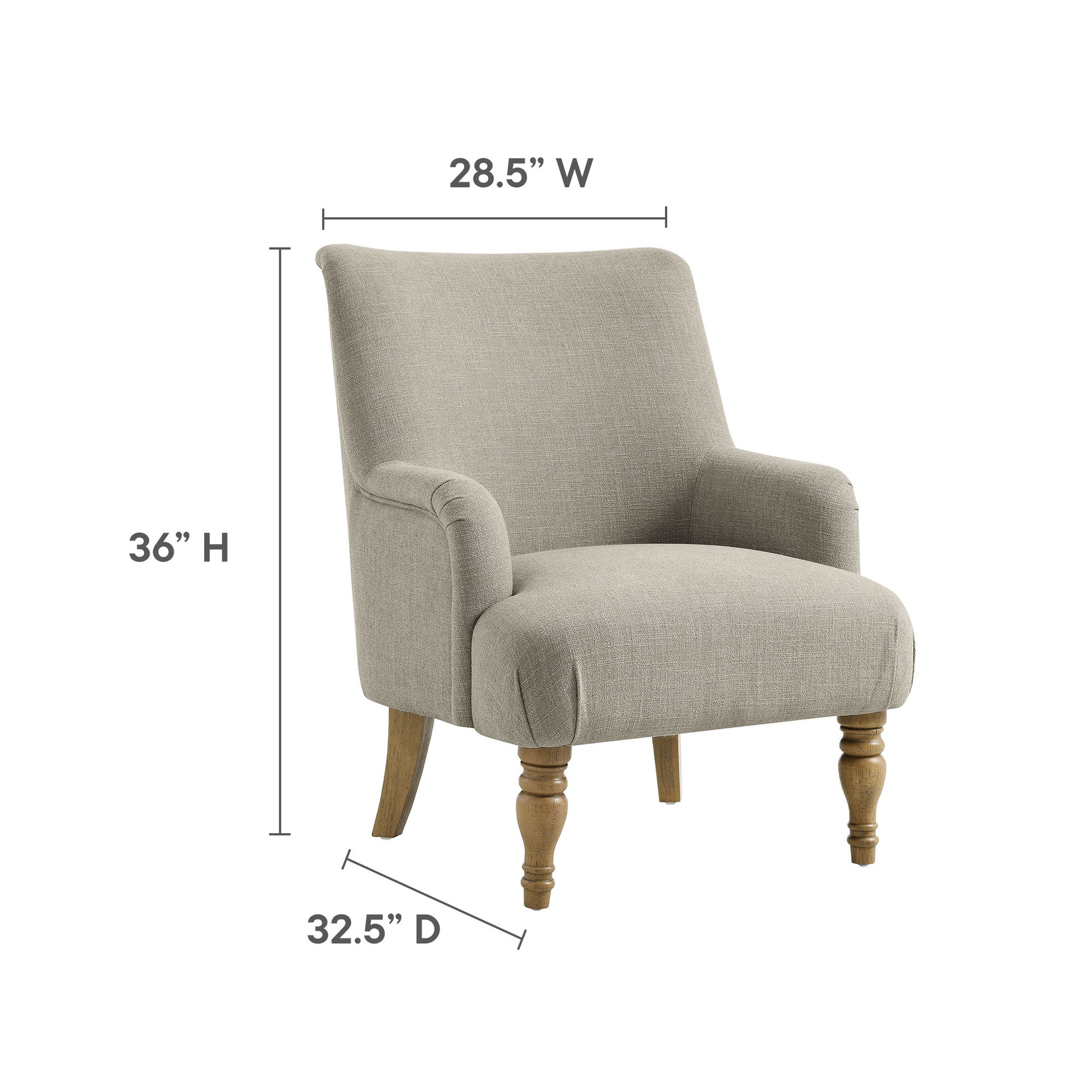 Ellington Fabric Upholstered Accent Armchair by Modway - Best Buy Furniture