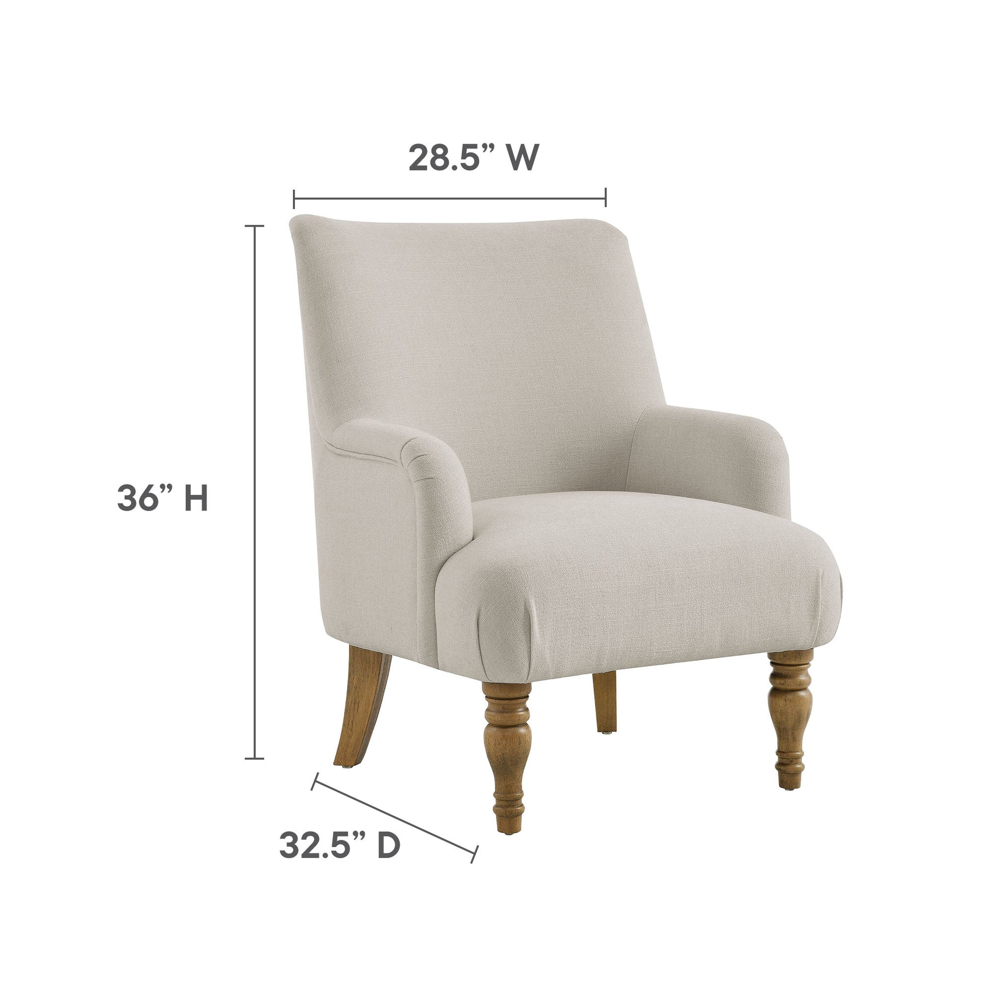 Ellington Fabric Upholstered Accent Armchair by Modway - Best Buy Furniture