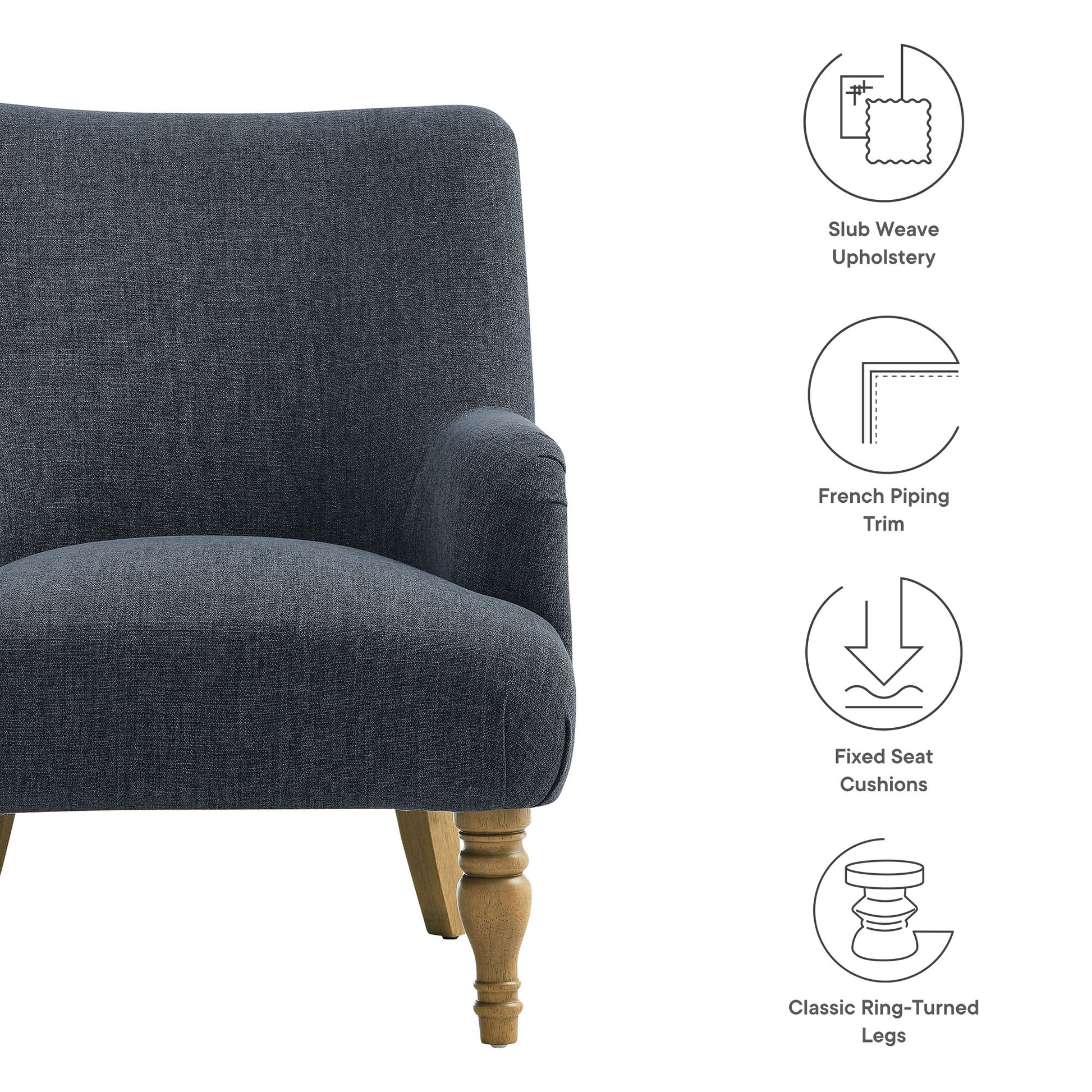 Ellington Fabric Upholstered Accent Armchair by Modway - Best Buy Furniture