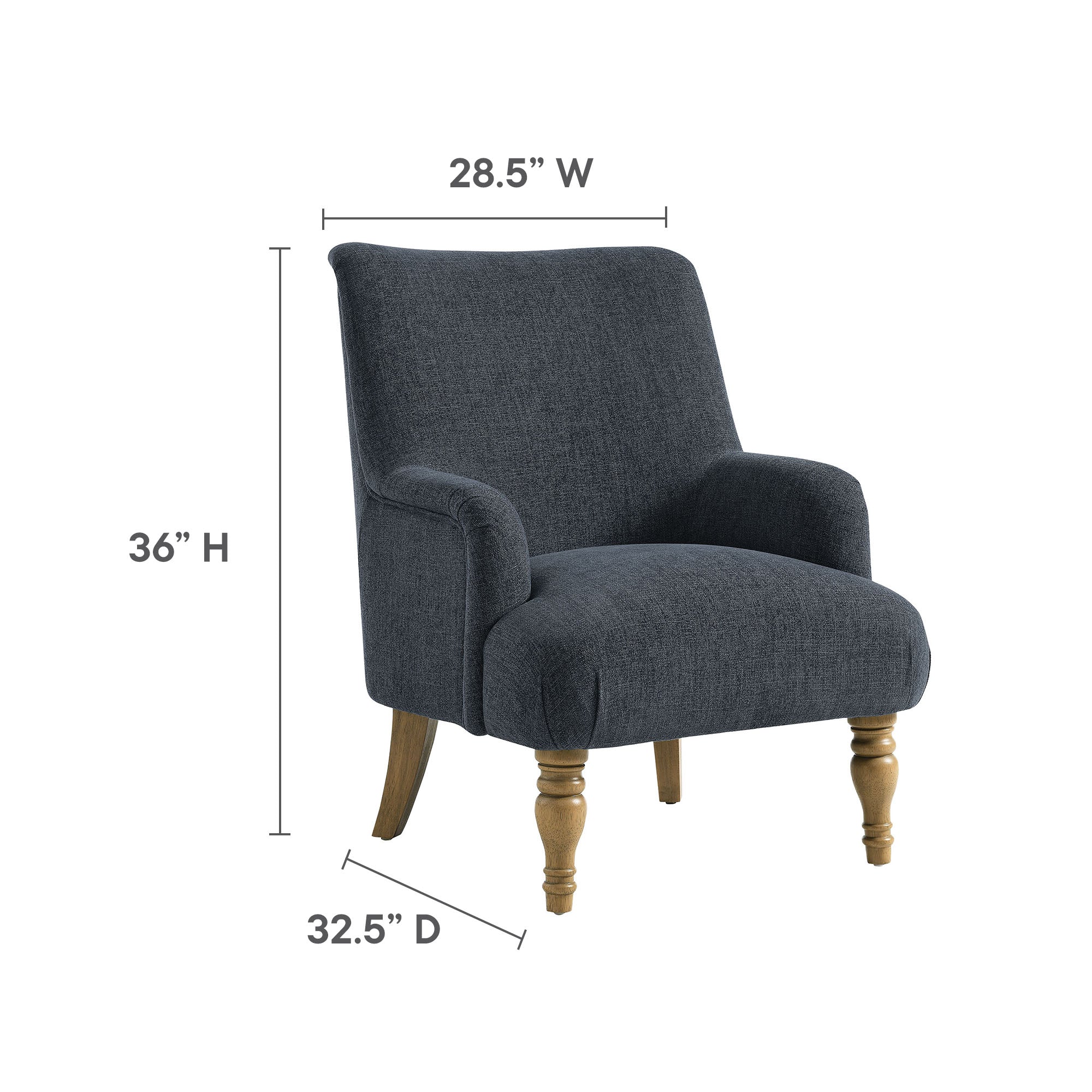 Ellington Fabric Upholstered Accent Armchair by Modway - Best Buy Furniture