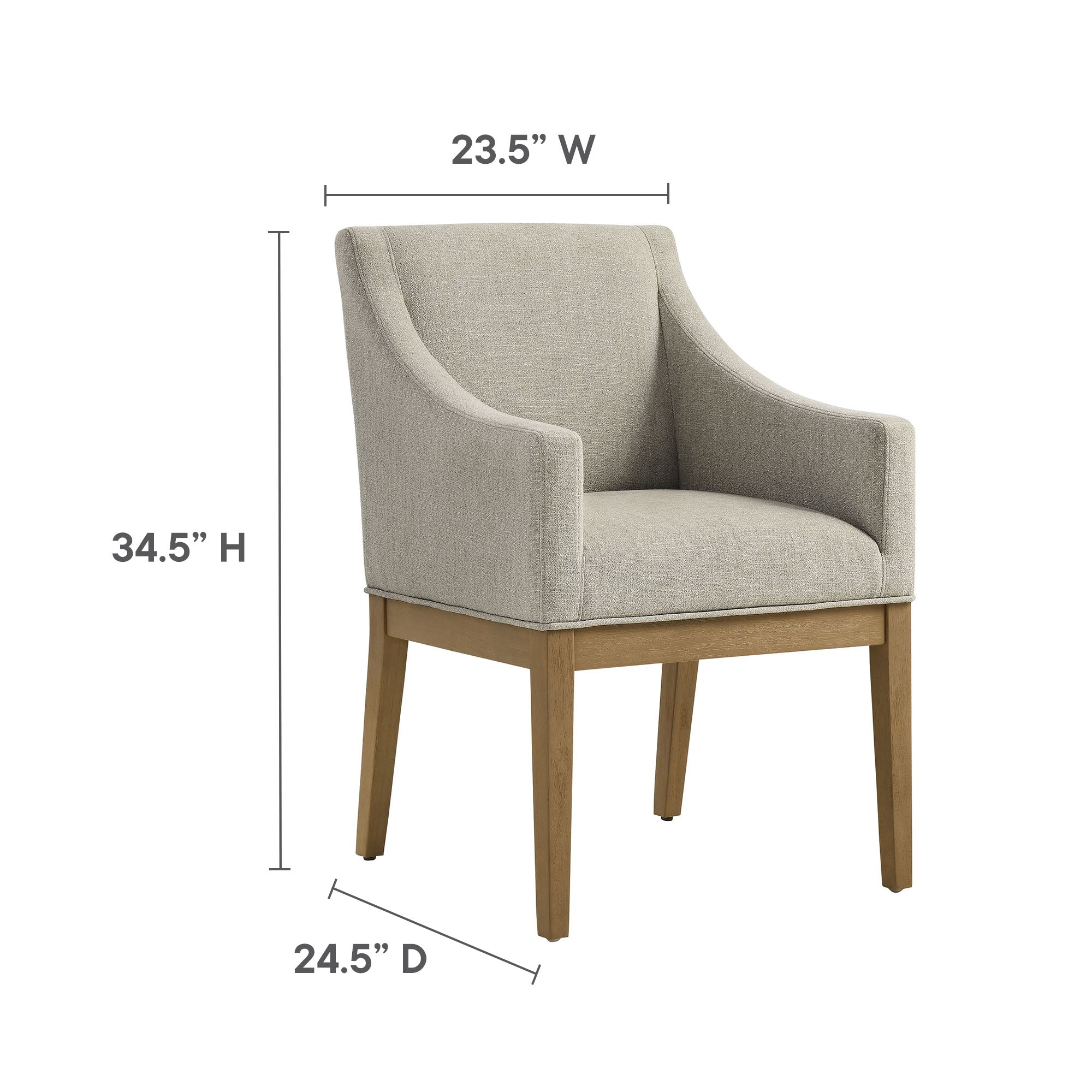 Alton Fabric Upholstered Dining Armchair by Modway - Best Buy Furniture