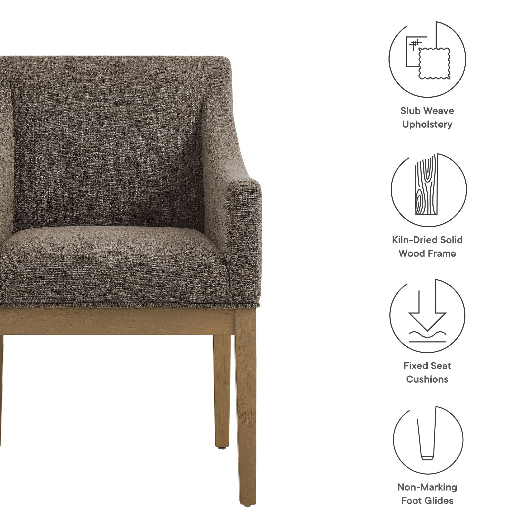 Alton Fabric Upholstered Dining Armchair by Modway - Best Buy Furniture