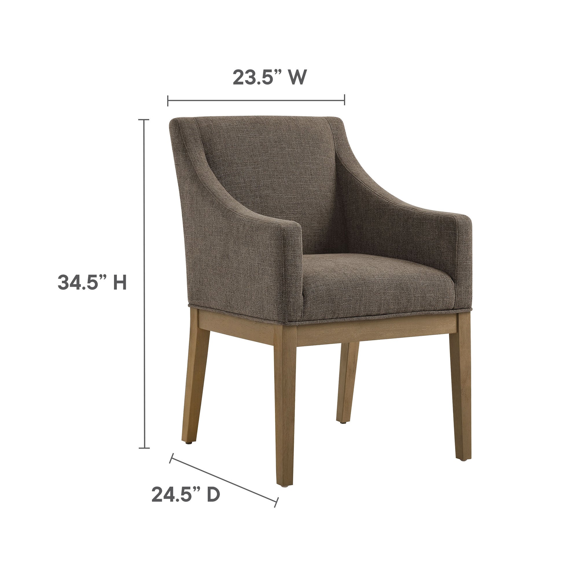 Alton Fabric Upholstered Dining Armchair by Modway - Best Buy Furniture