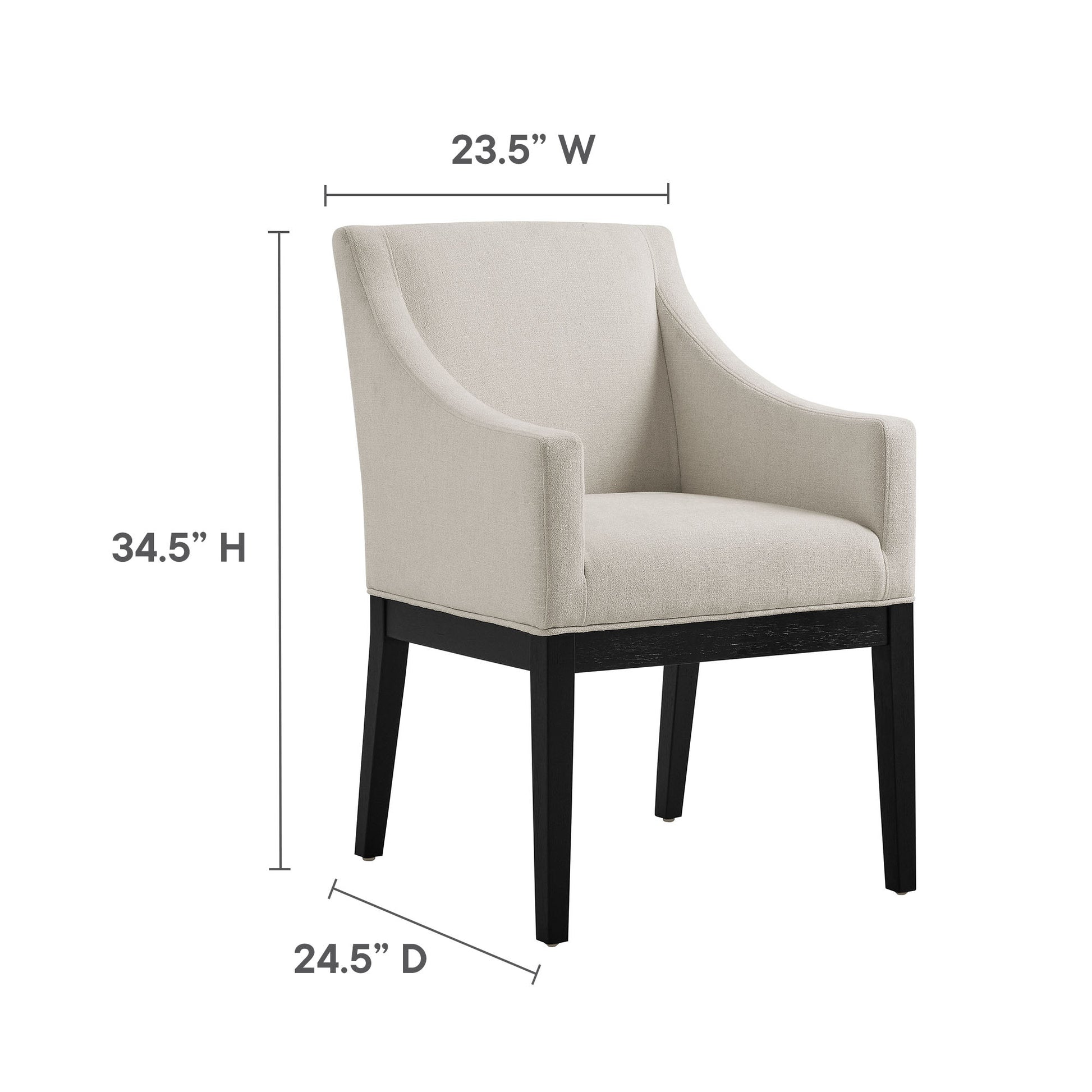 Alton Fabric Upholstered Dining Armchair by Modway - Best Buy Furniture