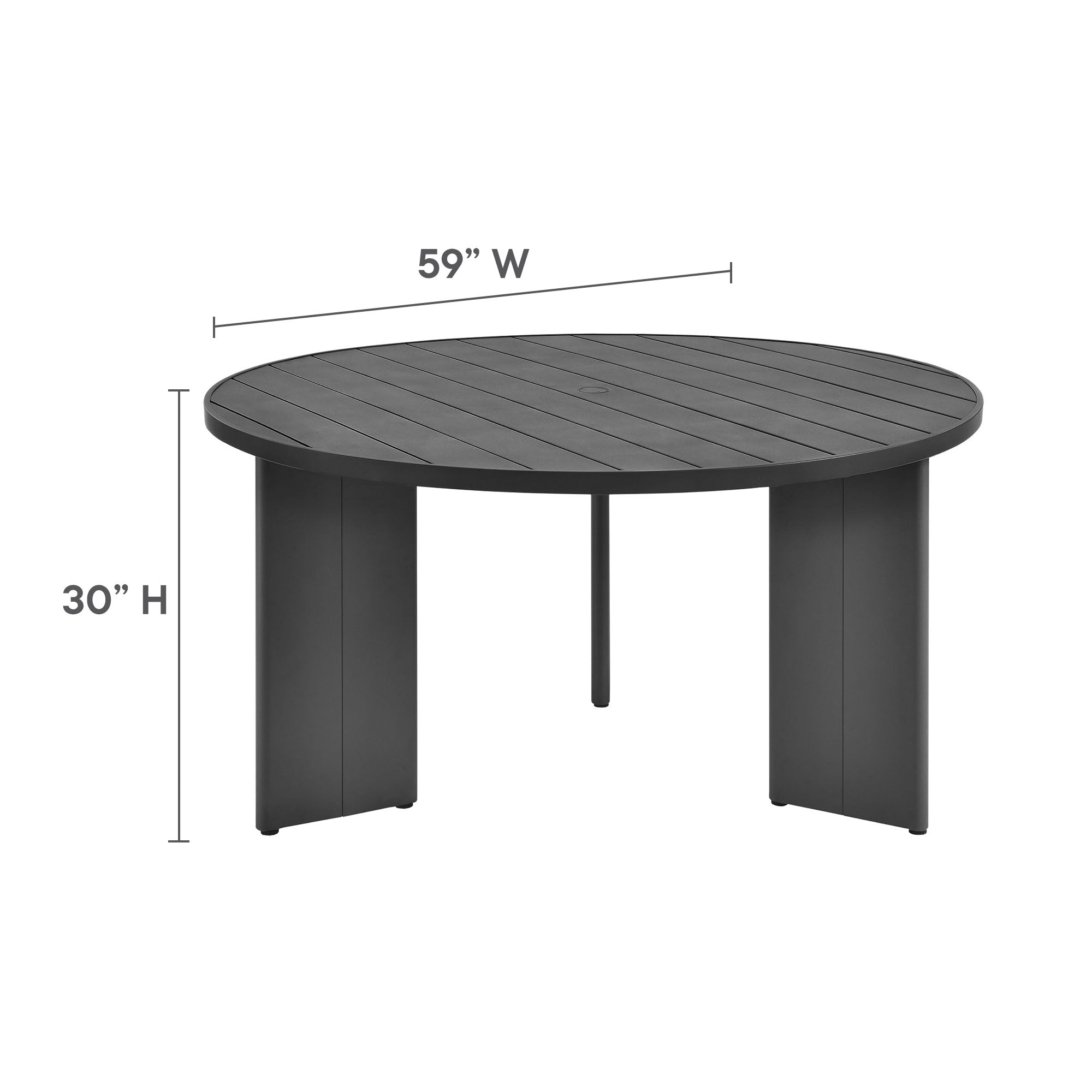 Tahoe 5-Piece Outdoor Patio Aluminum Dining Set by Modway - Best Buy Furniture