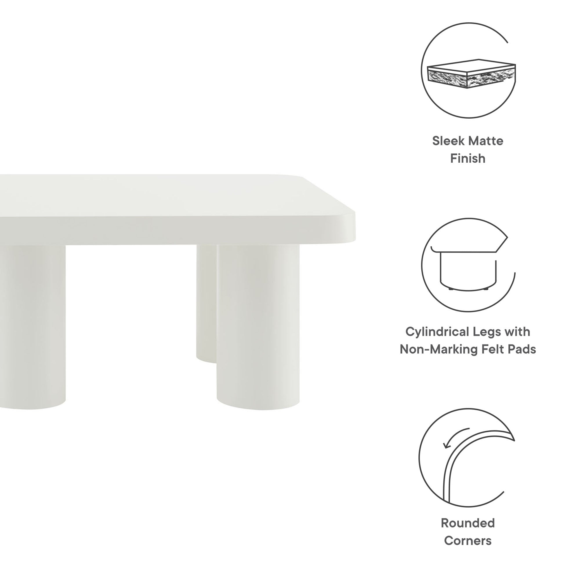 Cleo 54� Rectangular Coffee Table by Modway - Best Buy Furniture