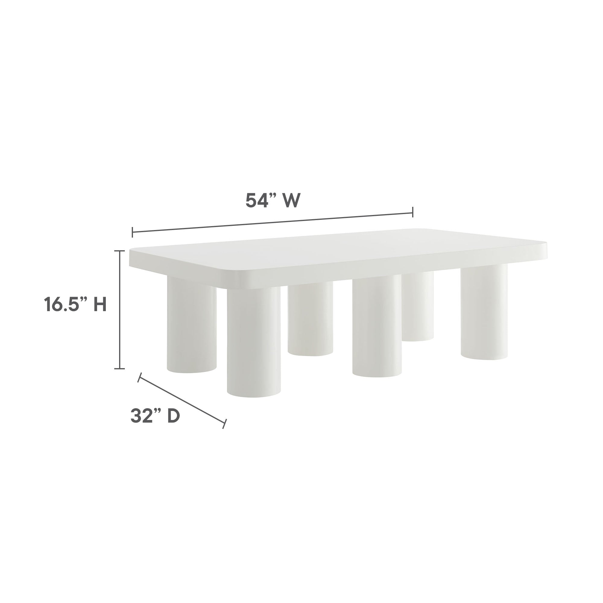 Cleo 54� Rectangular Coffee Table by Modway - Best Buy Furniture