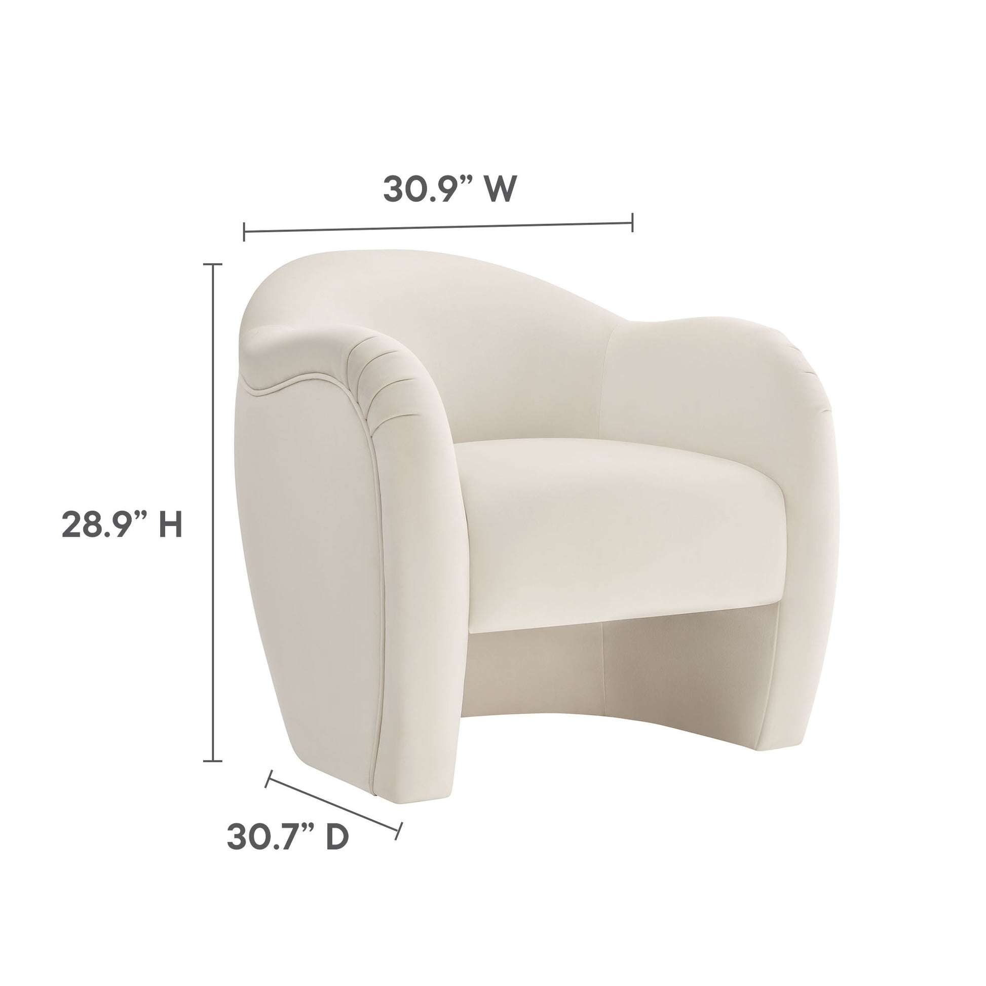 Compose Performance Velvet Accent Chair by Modway - Best Buy Furniture