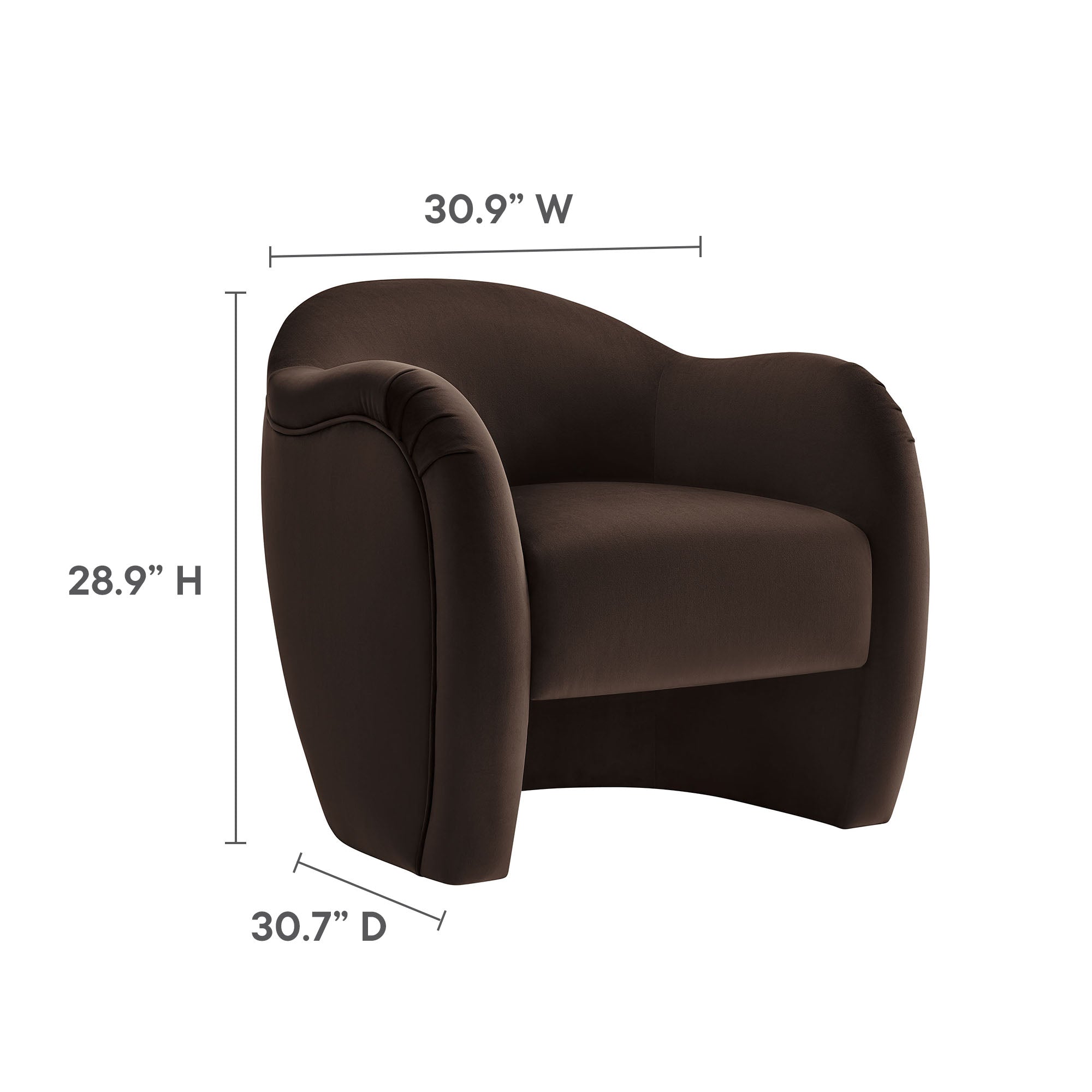 Compose Performance Velvet Accent Chair by Modway - Best Buy Furniture