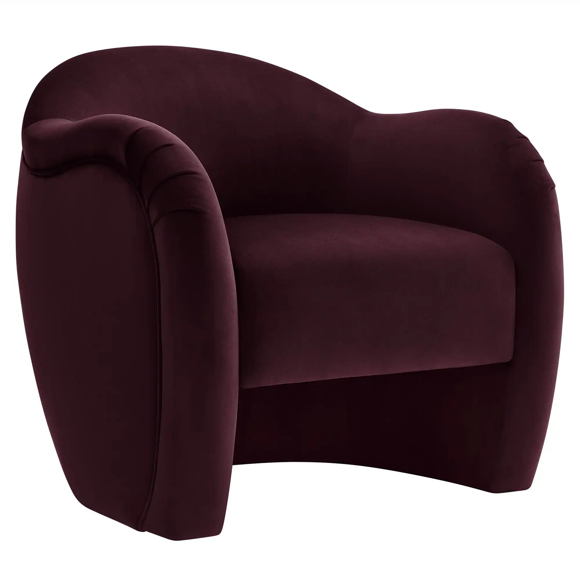 Compose Performance Velvet Accent Chair in Mulberry - Best Buy Furniture