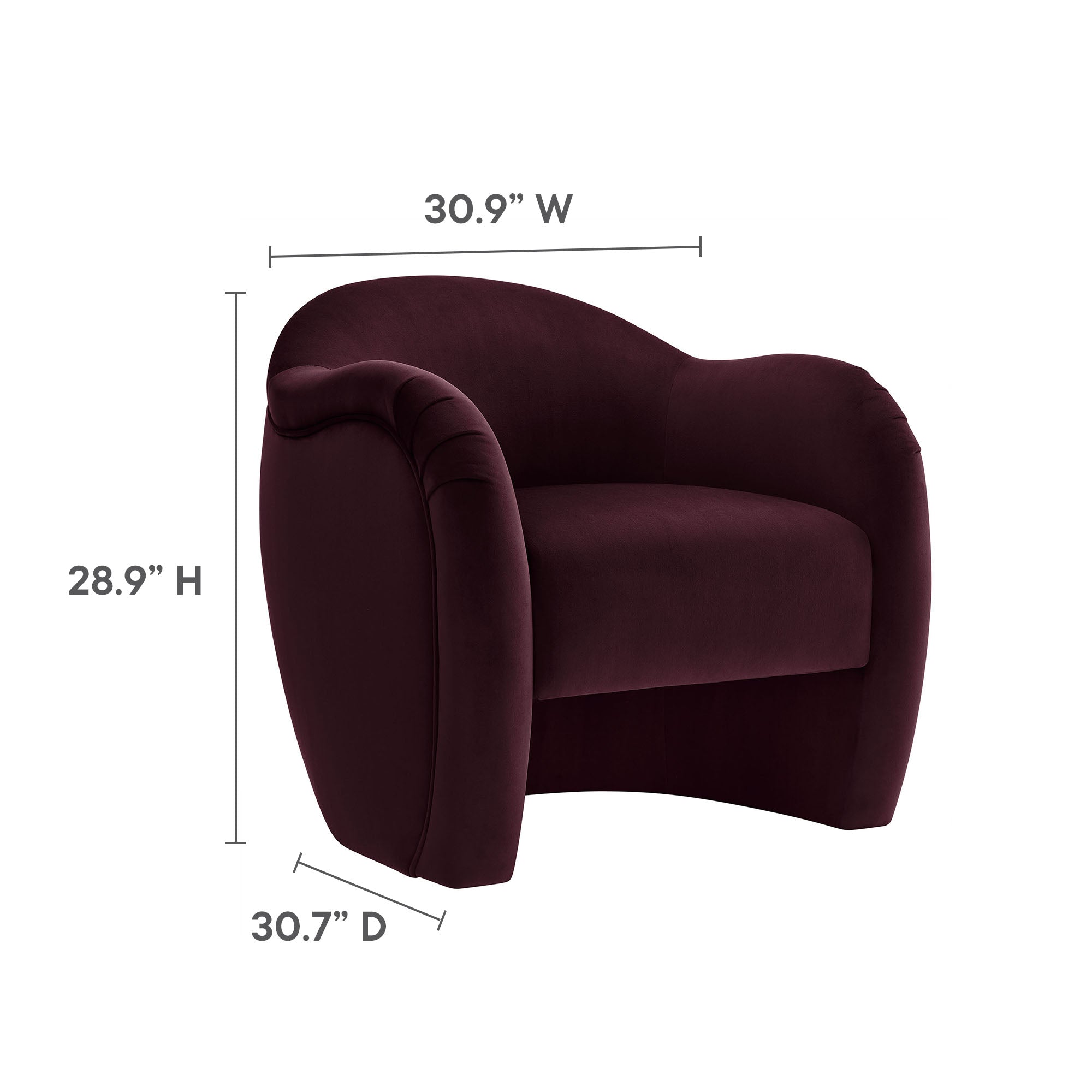 Compose Performance Velvet Accent Chair by Modway - Best Buy Furniture