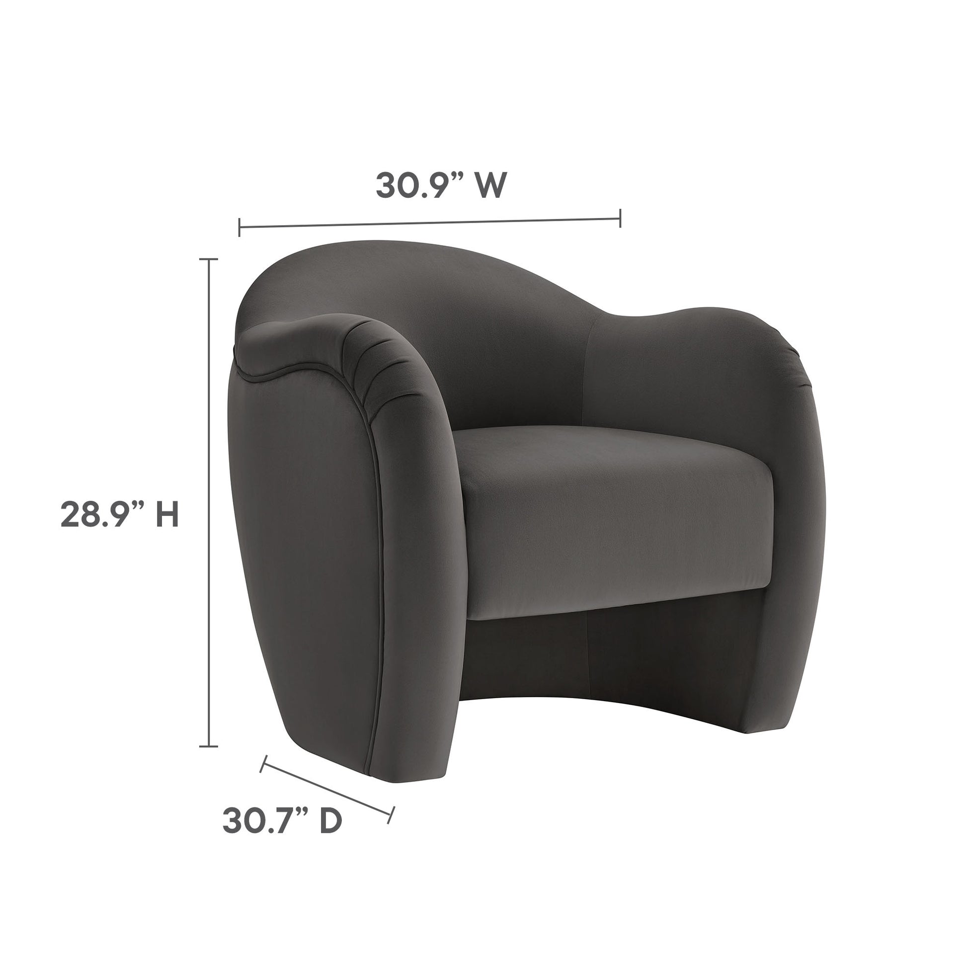 Compose Performance Velvet Accent Chair by Modway - Best Buy Furniture