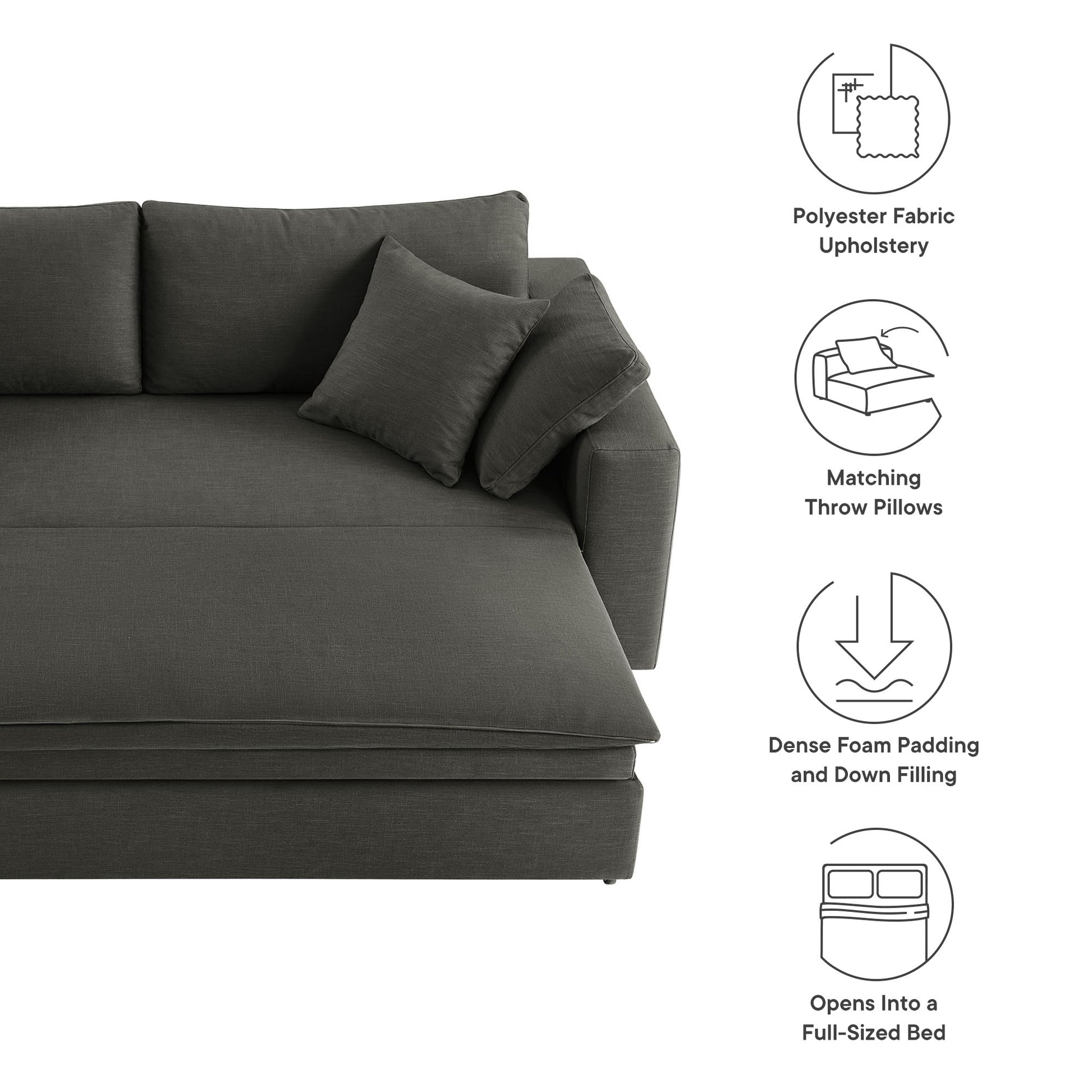 Commix Down Filled Overstuffed Sleeper Sofa by Modway - Best Buy Furniture