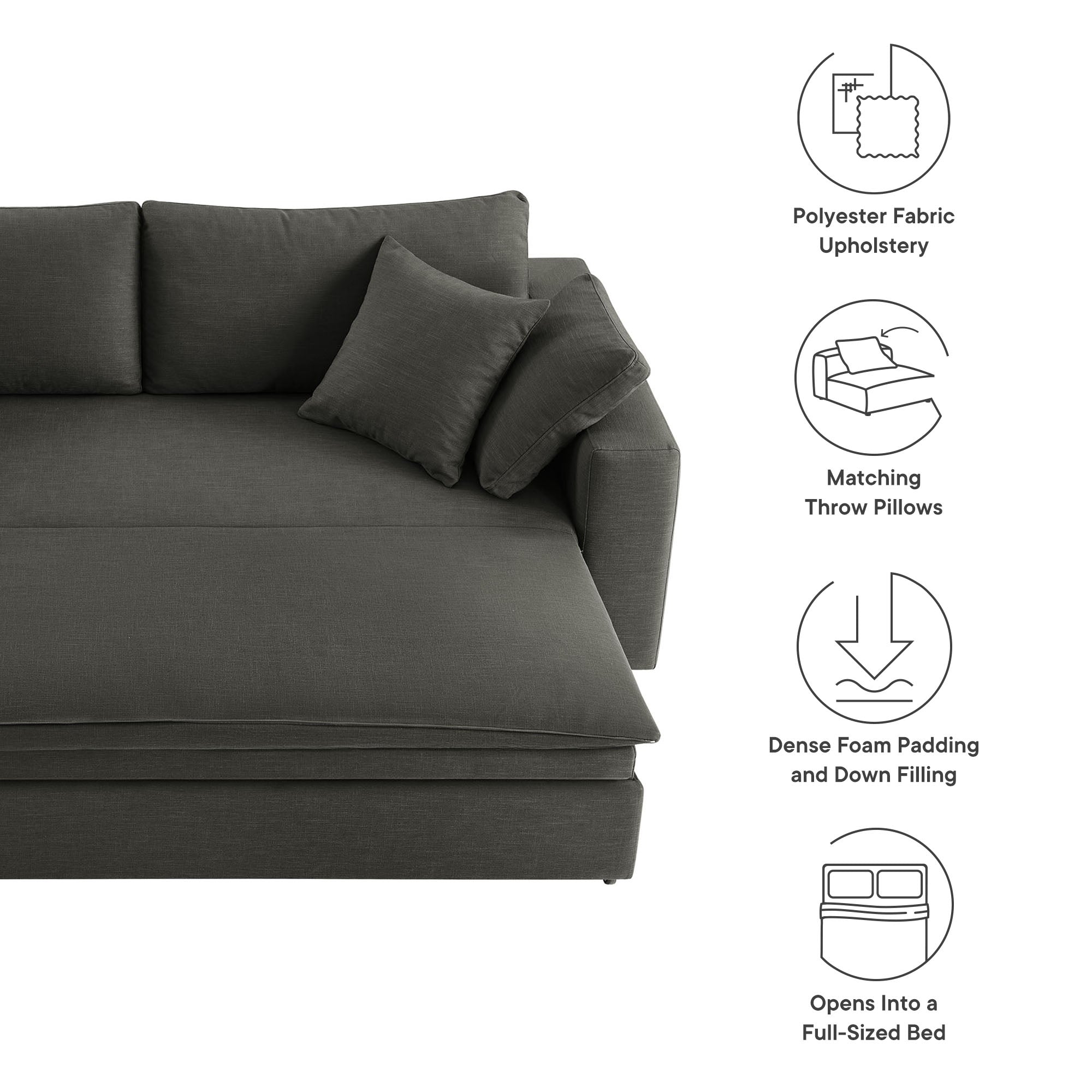Commix Down Filled Overstuffed Sleeper Sofa by Modway - Best Buy Furniture